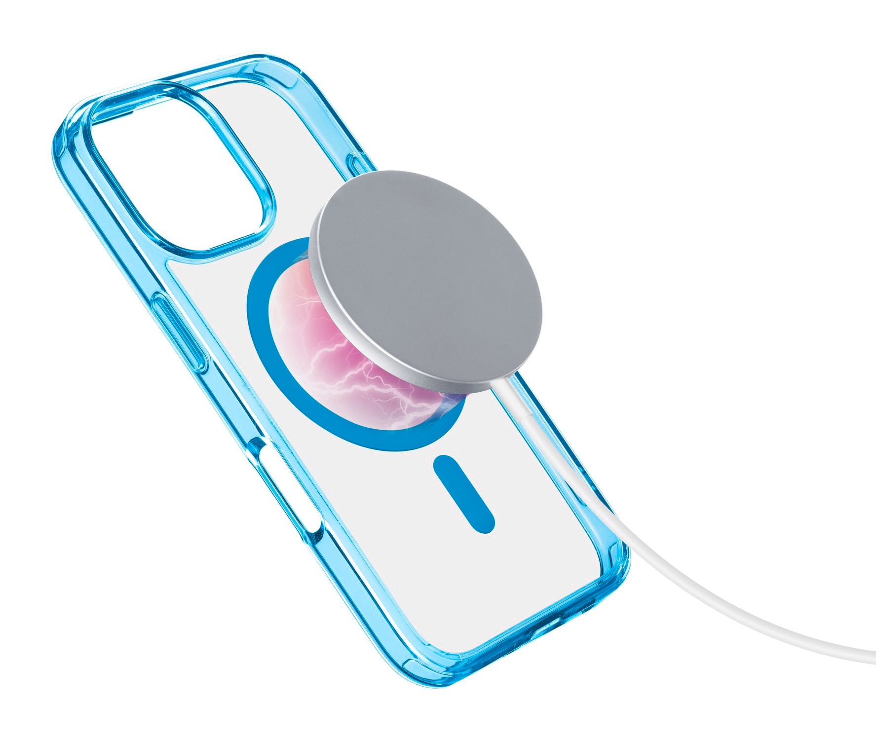 Cellularline Handyhülle »Iconic MAG MagSafe Case für Apple iPhone 16 Pro«, Backcover, Schutzhülle, Handyschutzhülle, Case, Schutzcase, stossfest