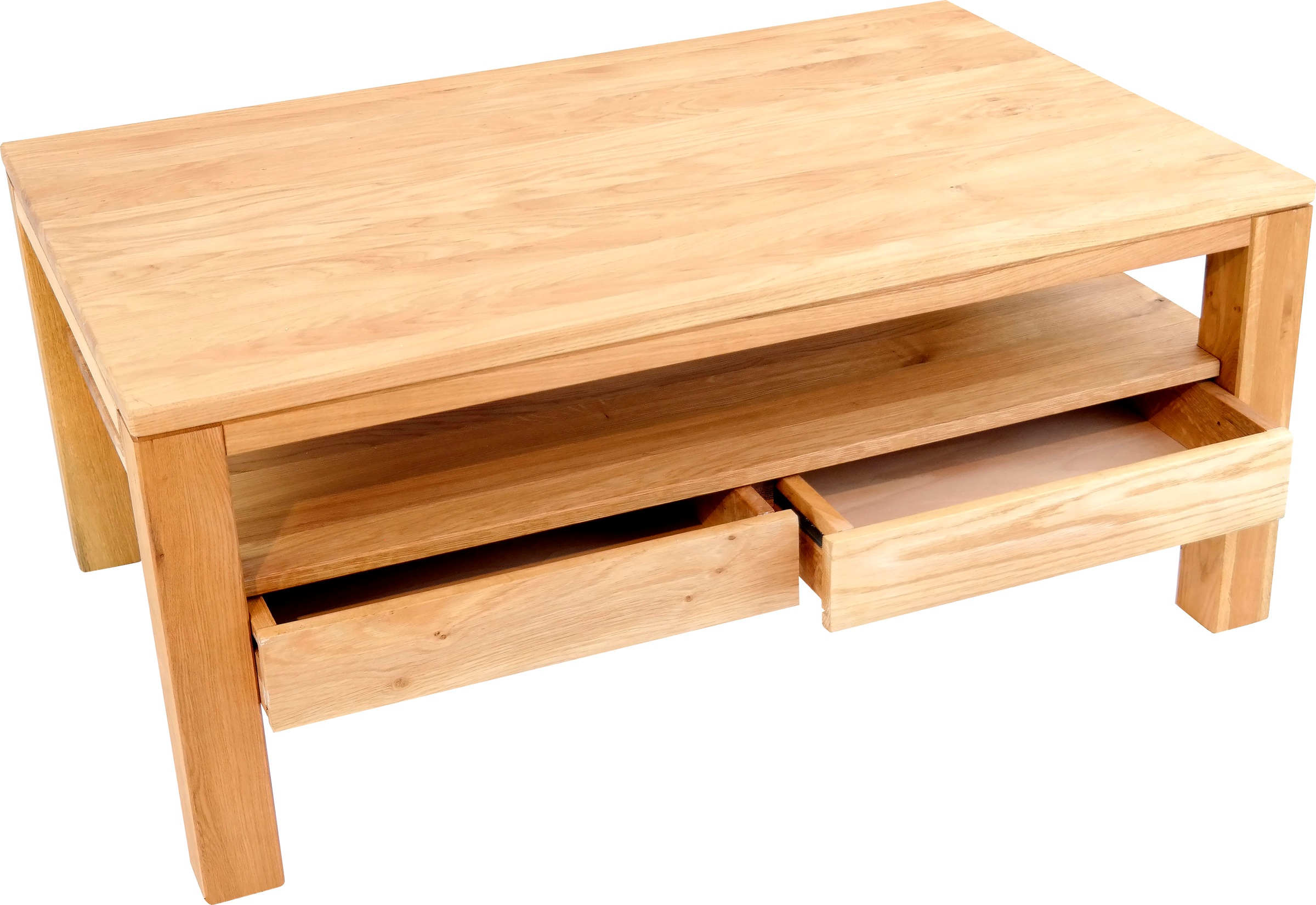 Paroli Couchtisch "Bora" aus massivem Eichenholz, im Landhaus-Stil, Breite 110 cm