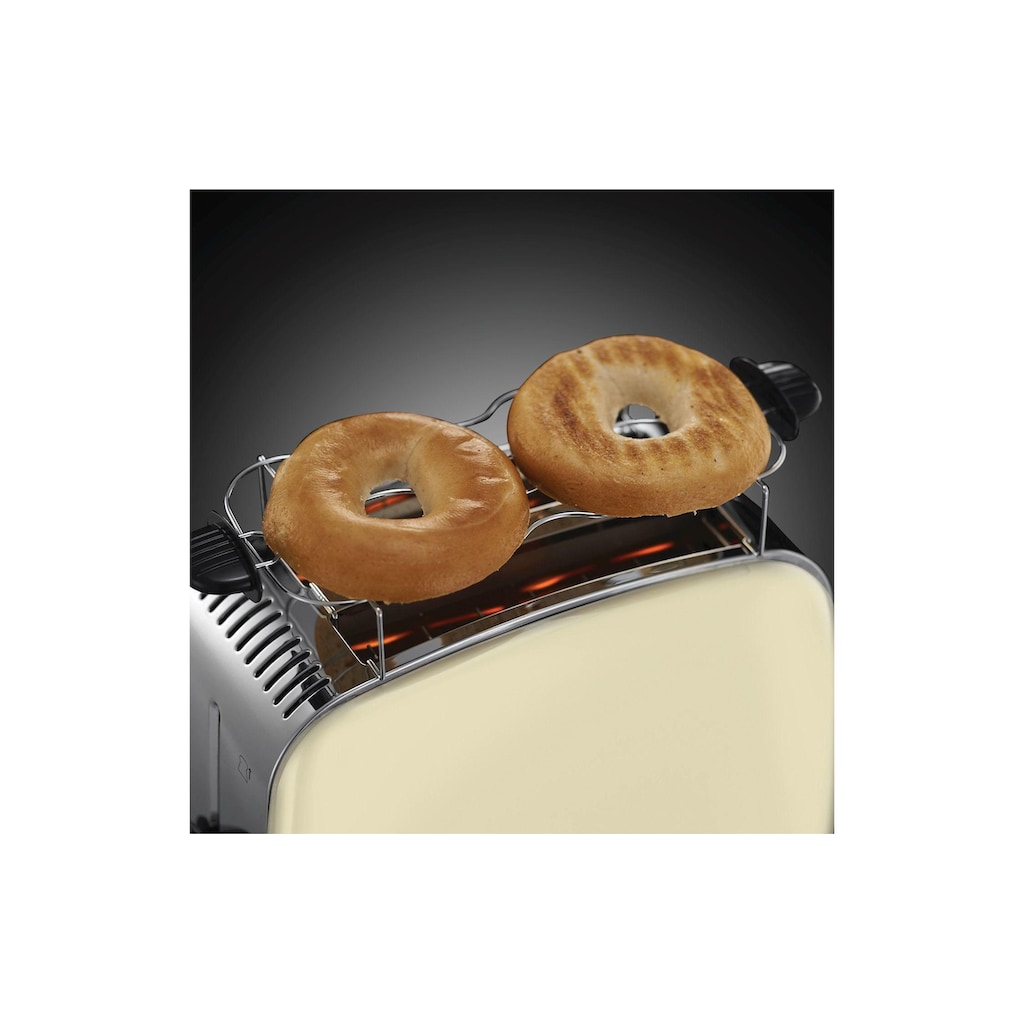 RUSSELL HOBBS Toaster »2333456 Beige«, für 2 Scheiben, 1100 W, extra breite Toastschlitze