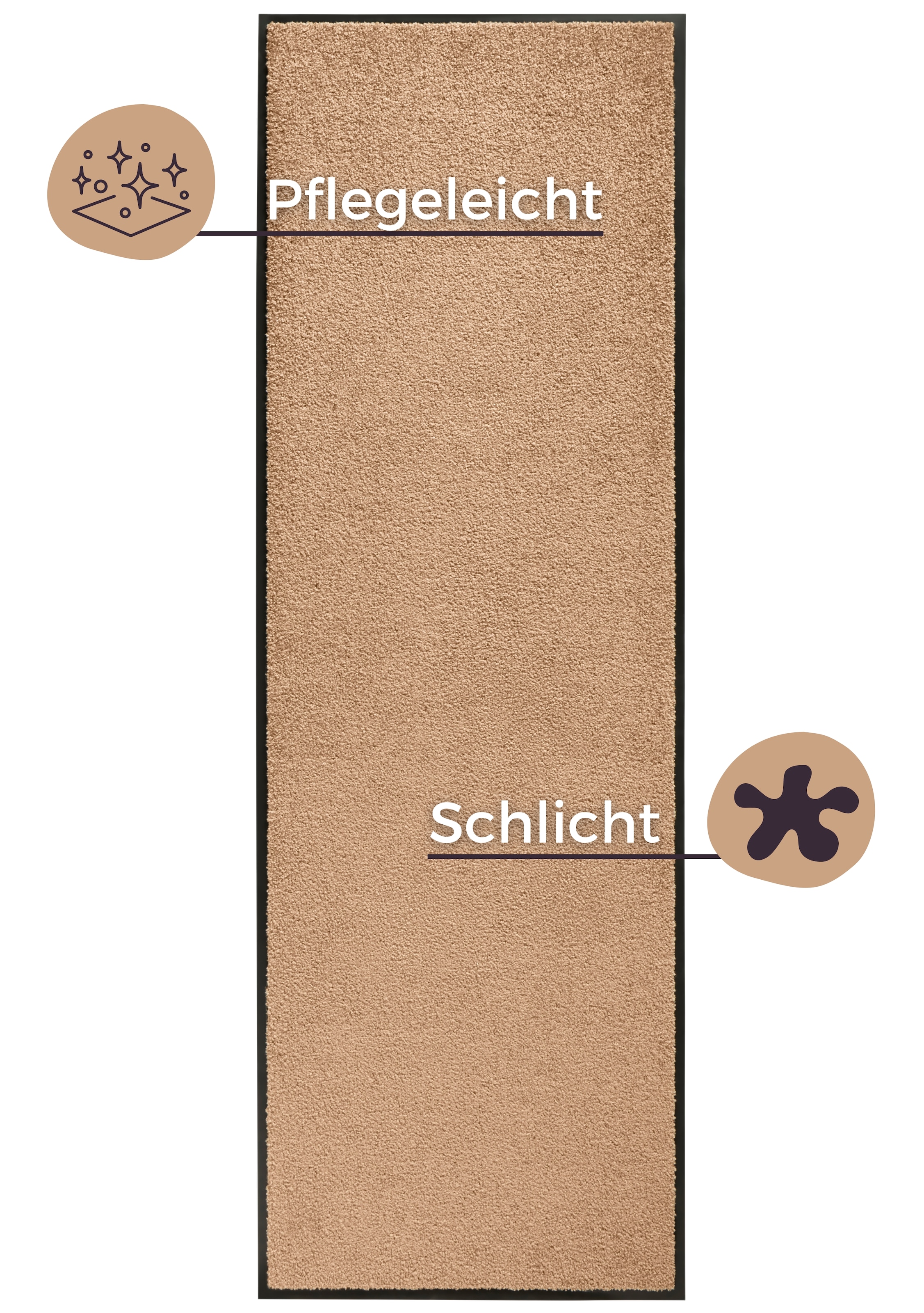 HANSE Home Fussmatte »Wash & Clean«, rechteckig, 7 mm Höhe, Schmutzfangmatte, Türmatte, In- und Outdoor, Teppich, Läufer, waschbar