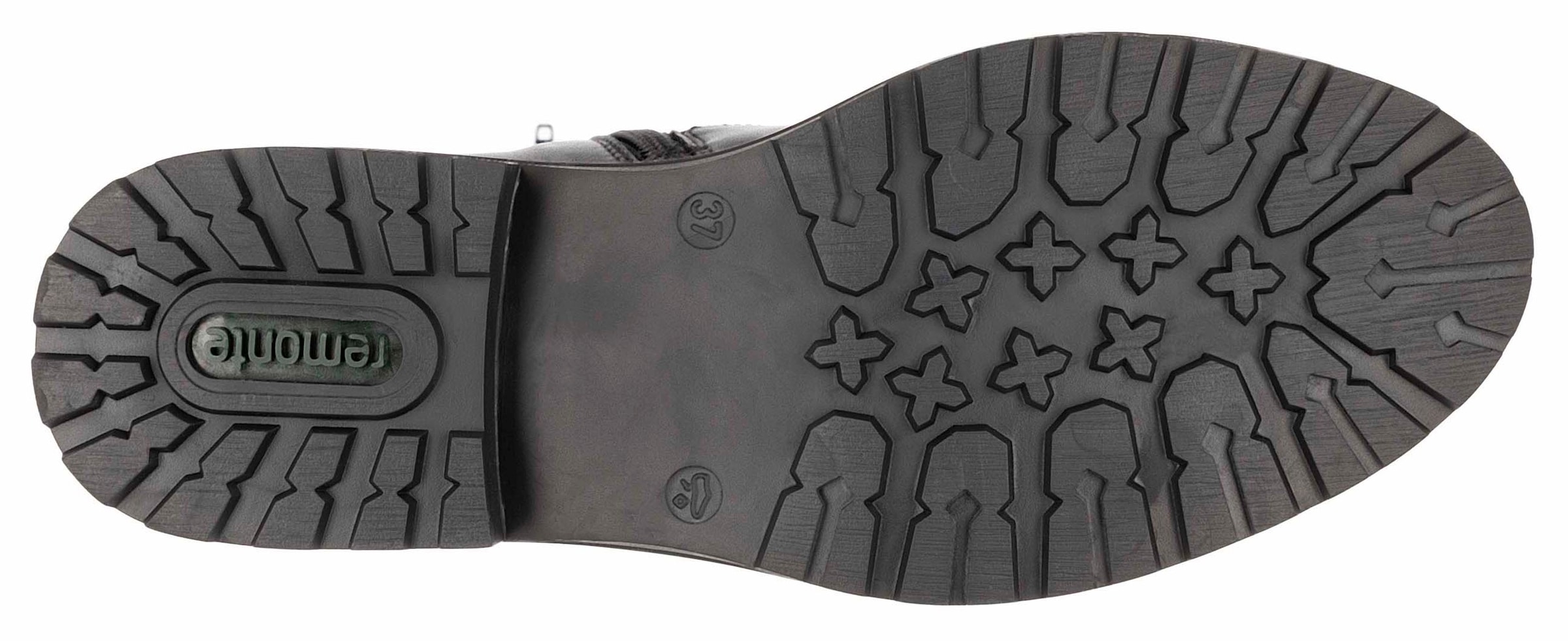 Remonte Stiefel »Elisabeth Hurley-Collection«, Blockabsatz, Herbstmode, Langschaftstiefel mit Innenreissverschluss