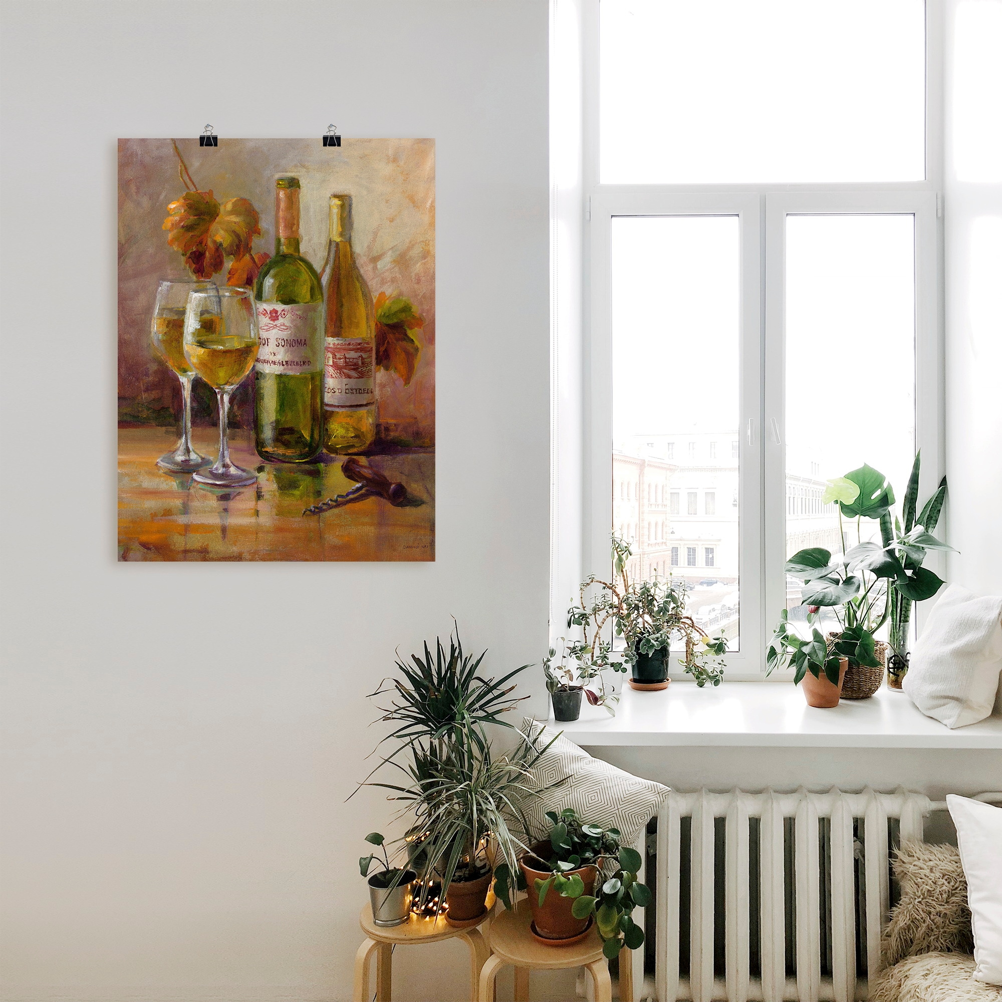 Artland Wandbild »Offener Wein II«, Getränke, (1 St.), als Leinwandbild, Poster in verschied. Grössen
