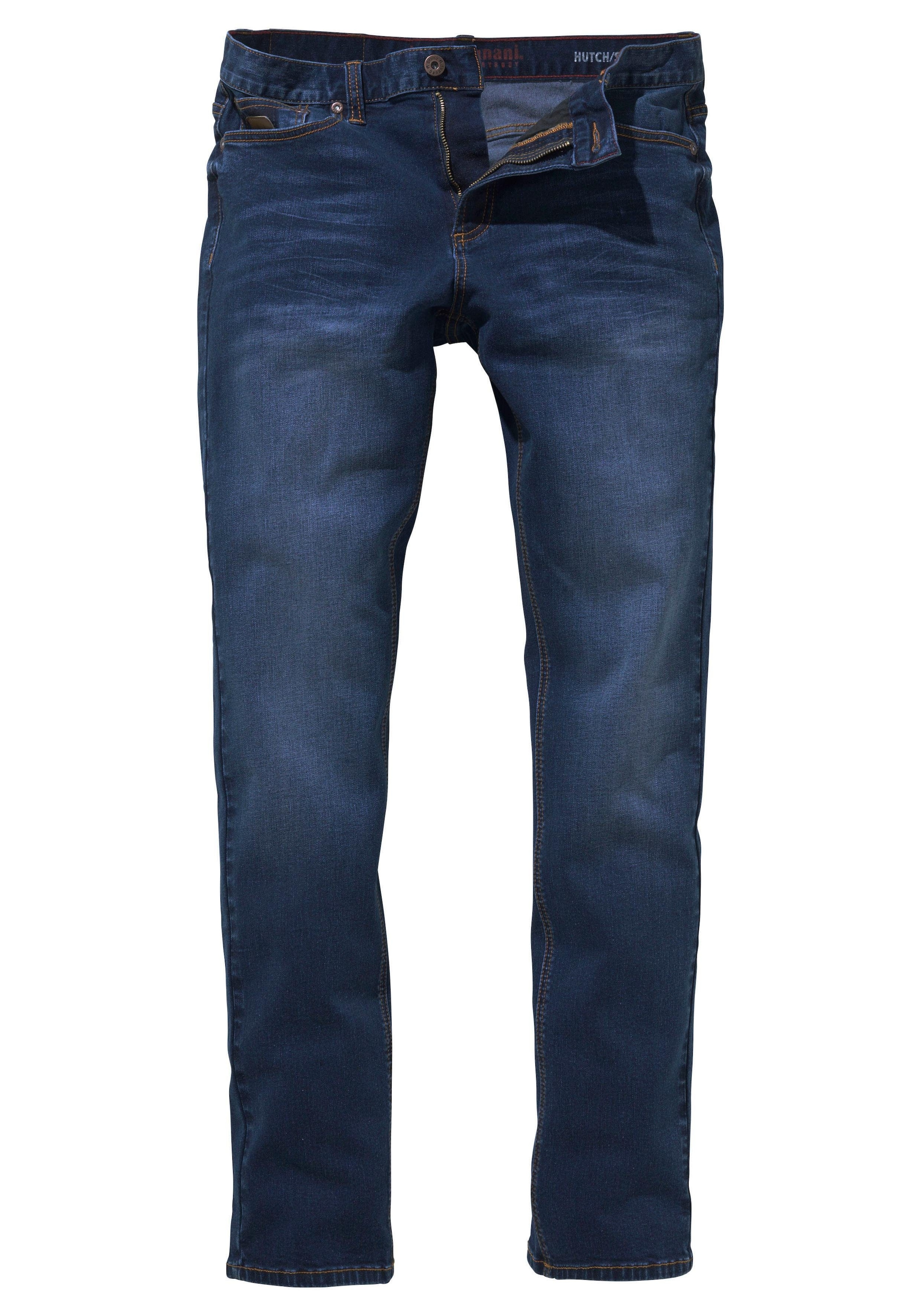 Bruno Banani Straight-Jeans »Hutch«, gerade Beinform, teilweise mit modischen Destroyed-Effekten