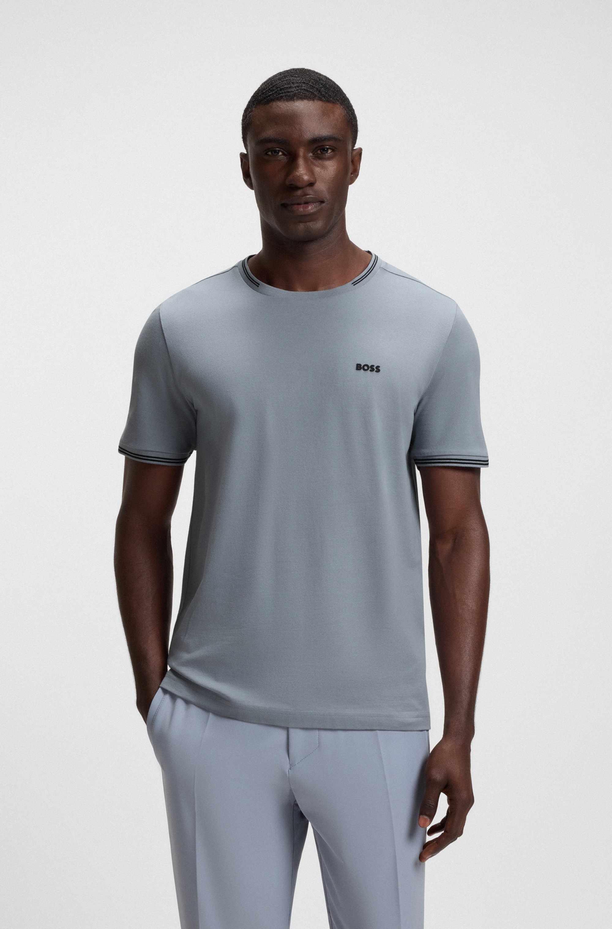 BOSS GREEN T-Shirt »Taul« aus softem Stretch-Baumwoll-Piqué, Regular Fit