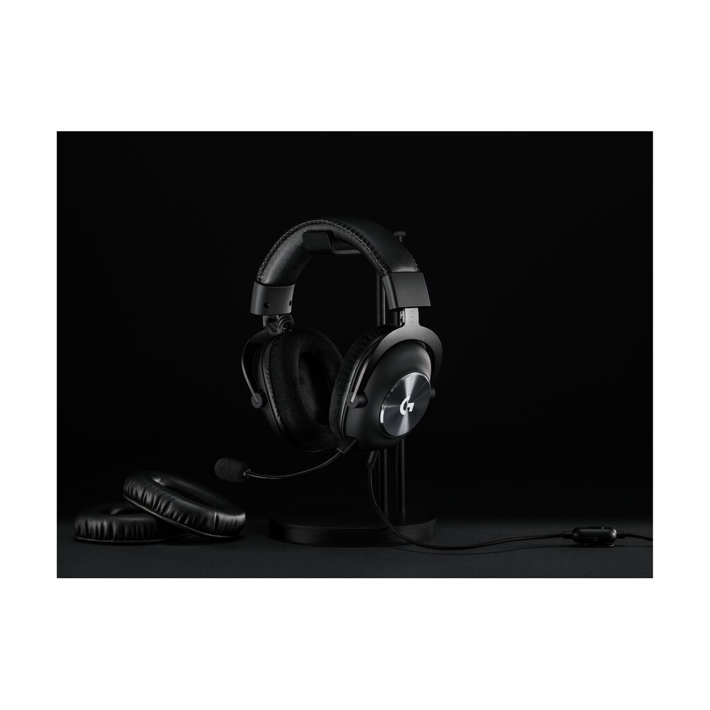 Logitech Gaming-Headset »G PRO X Gaming 7.1 Surround Schwarz«, Noise-Cancelling-Mikrofon abnehmbar