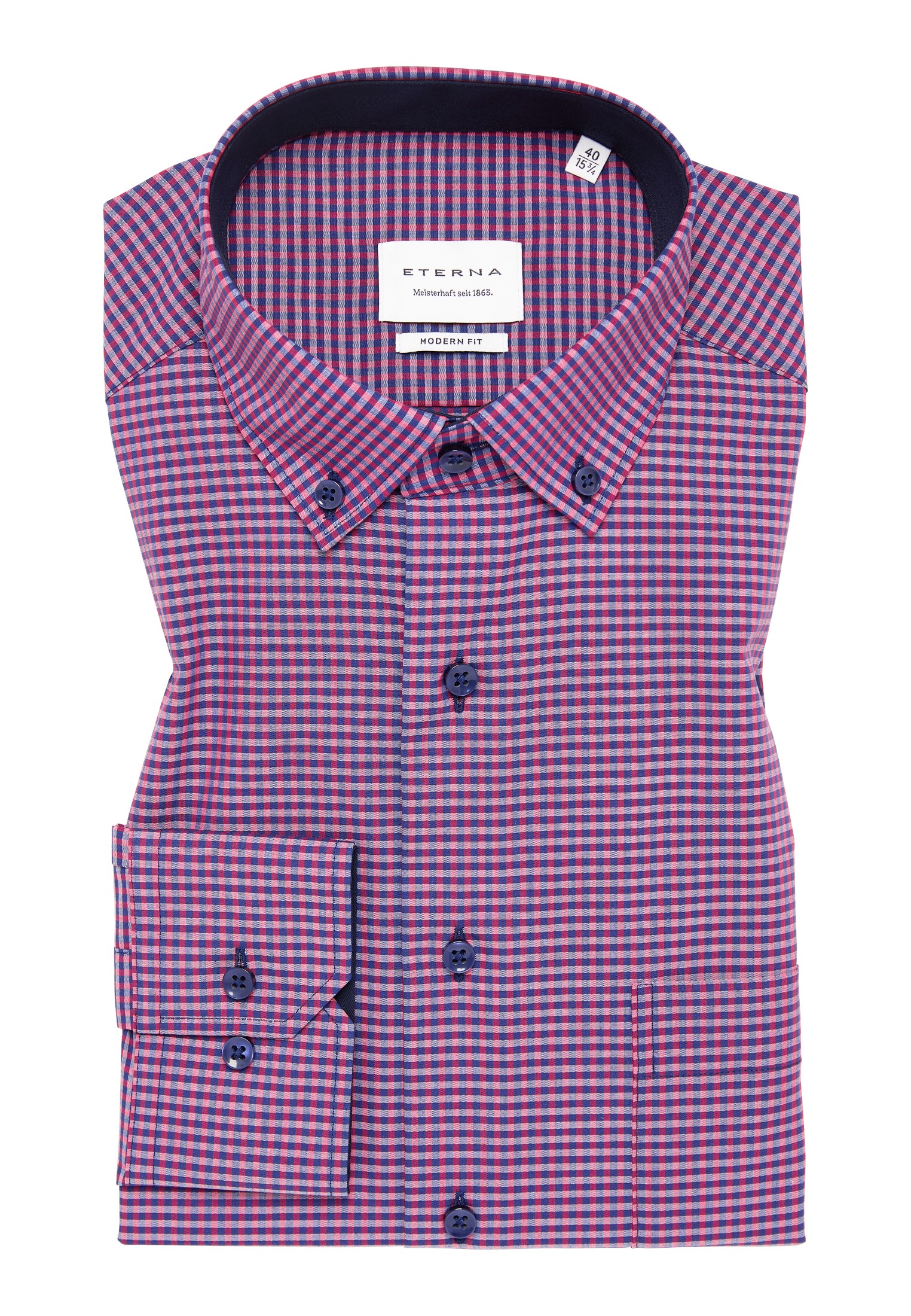 Eterna Langarmhemd »MODERN FIT«, NON IRON (bügelfrei)