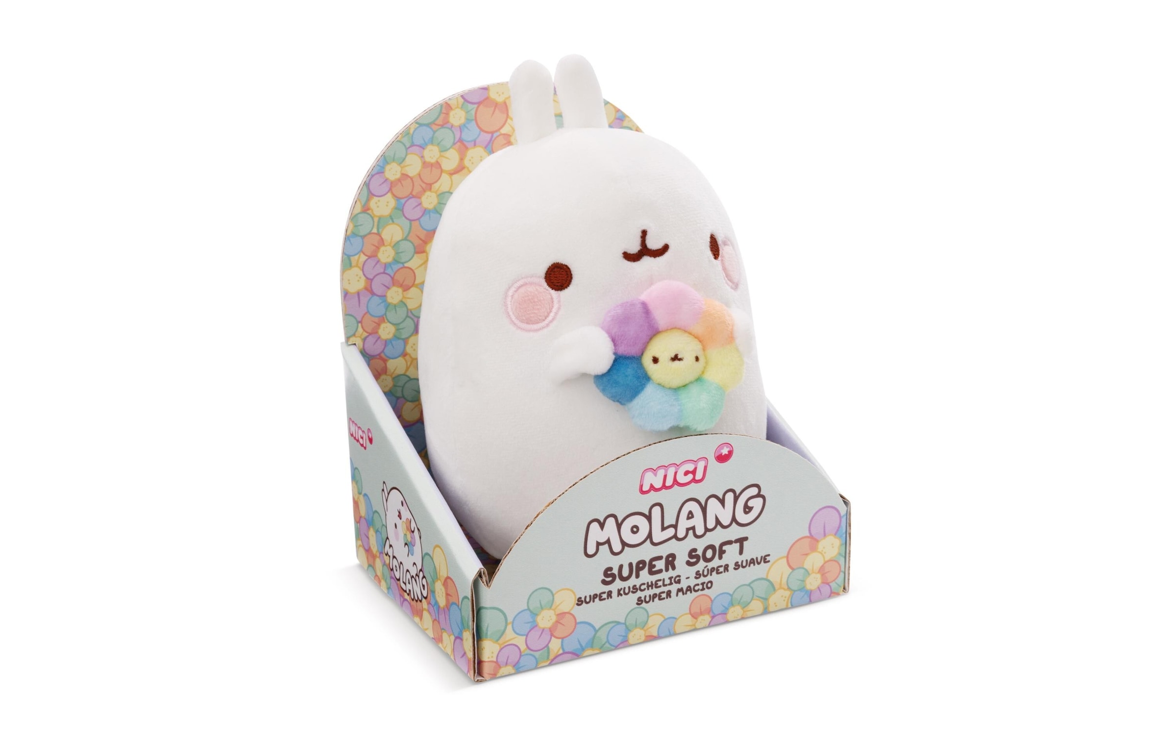 Plüschfigur »Nici Molang mit Regenbogenblume 24 cm«