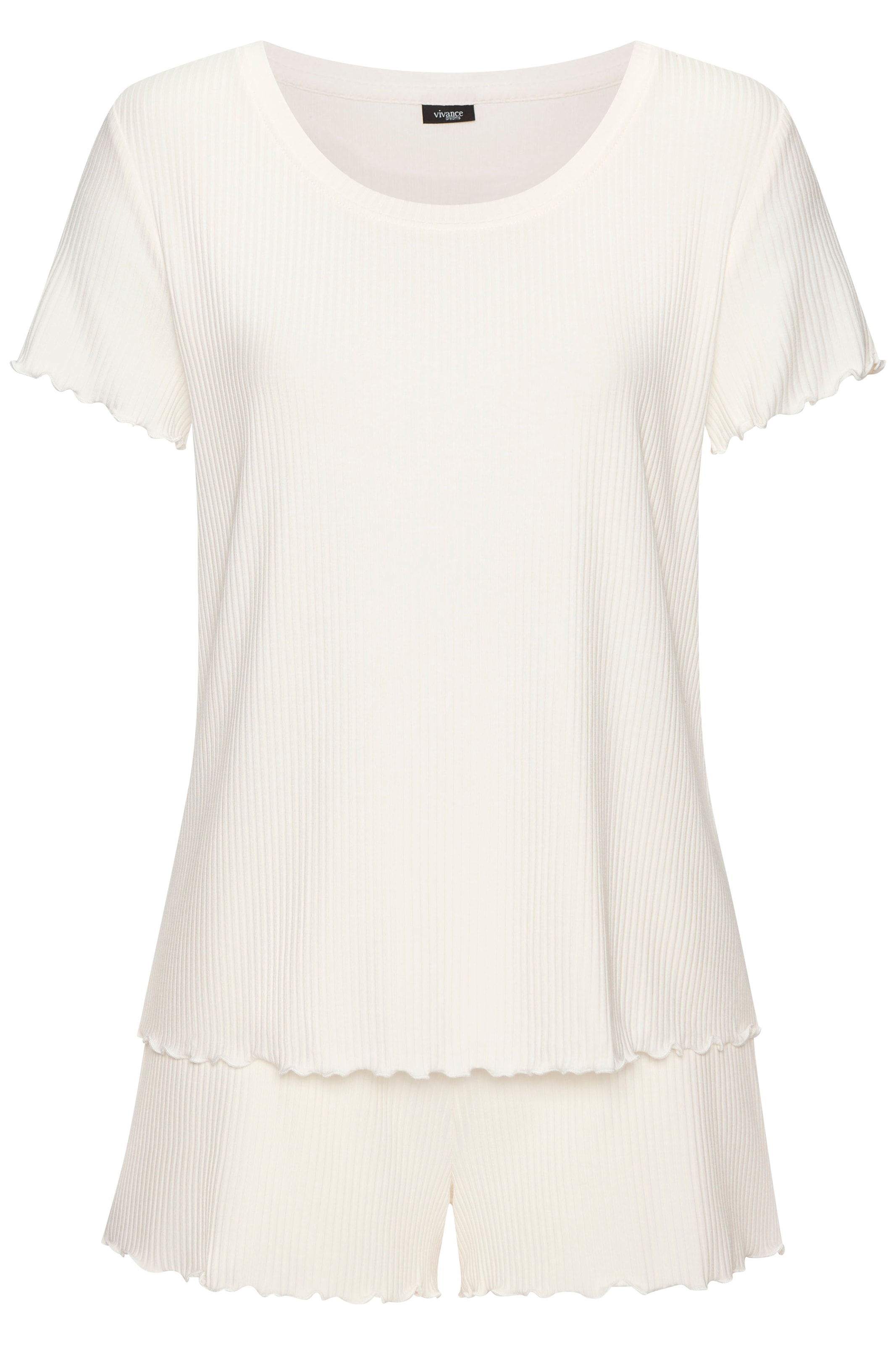 Vivance Dreams Shorty, (2 tlg.), mit süssem Babylock-Saum