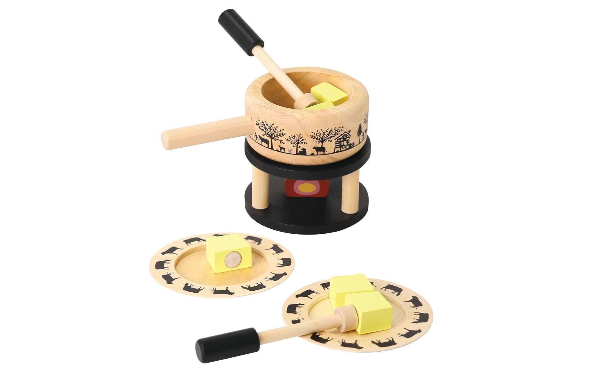Spielba Lernspielzeug »Fondue Set mit Teller und Gabel«