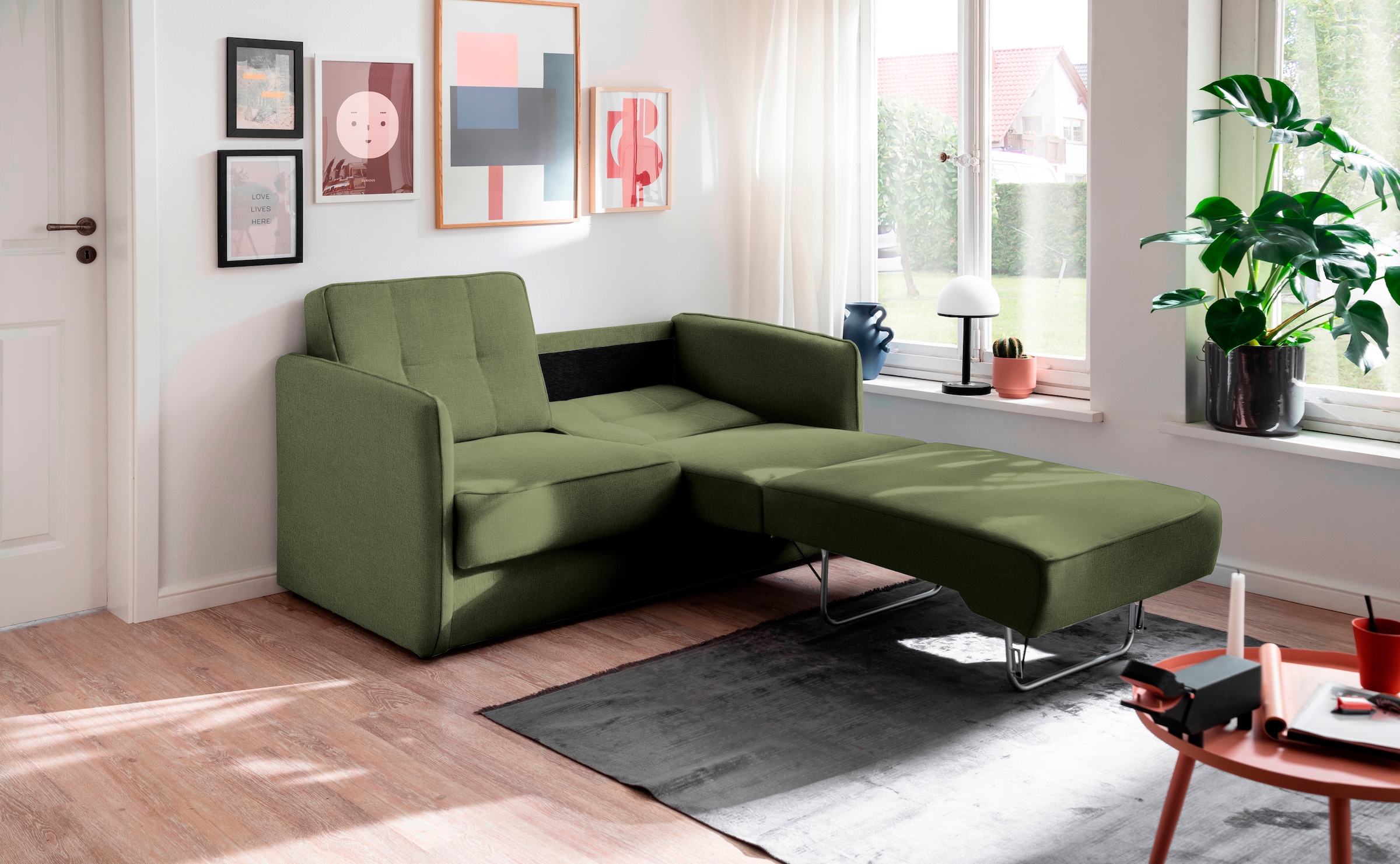 INOSIGN Schlafsofa »Milano«, zwei einzeln ausziehbare Liegefunktionen