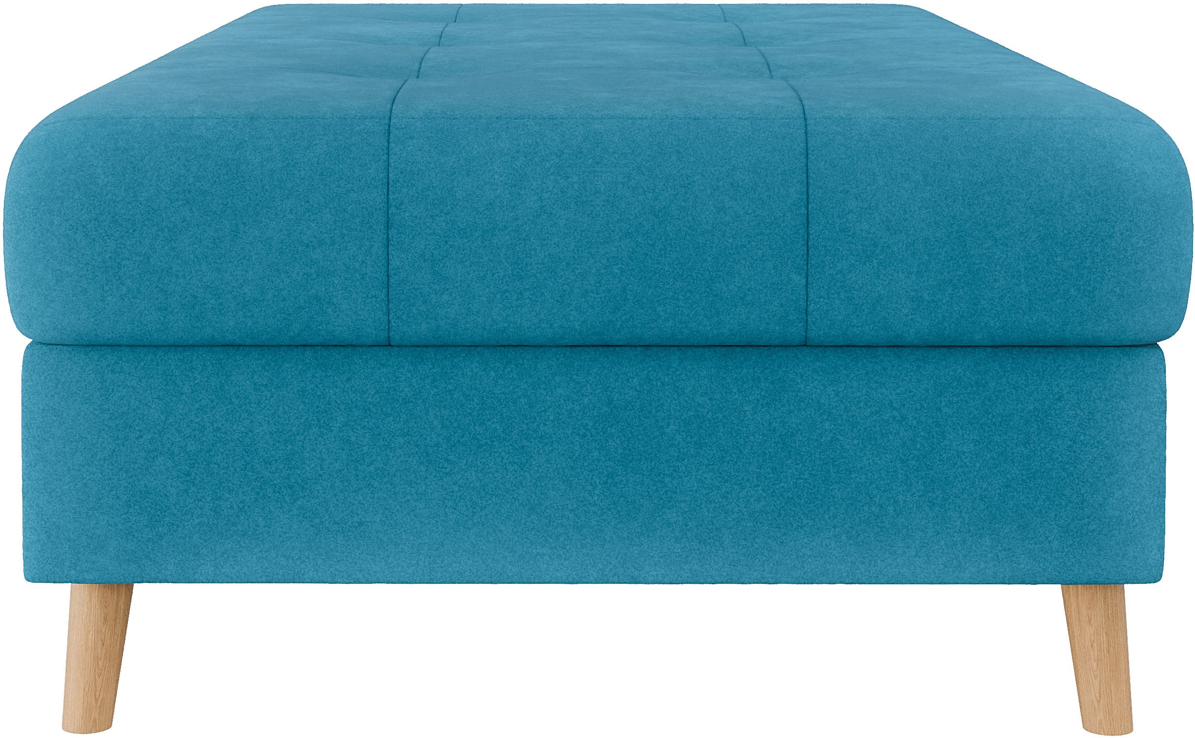Home affaire Polsterhocker »CHARRE XXL, Steppung im Sitzbereich, Masse: B/T/H: 118/73/40 cm«, passend zur Serie CHARRE, auch in Cord und Bouclé