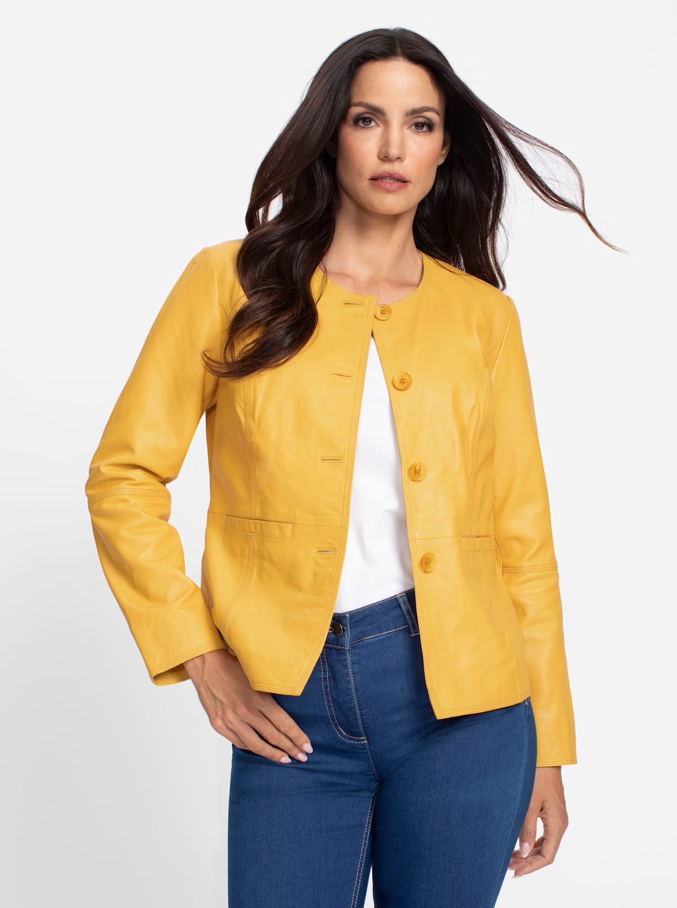 heine Lederjacke, ohne Kapuze