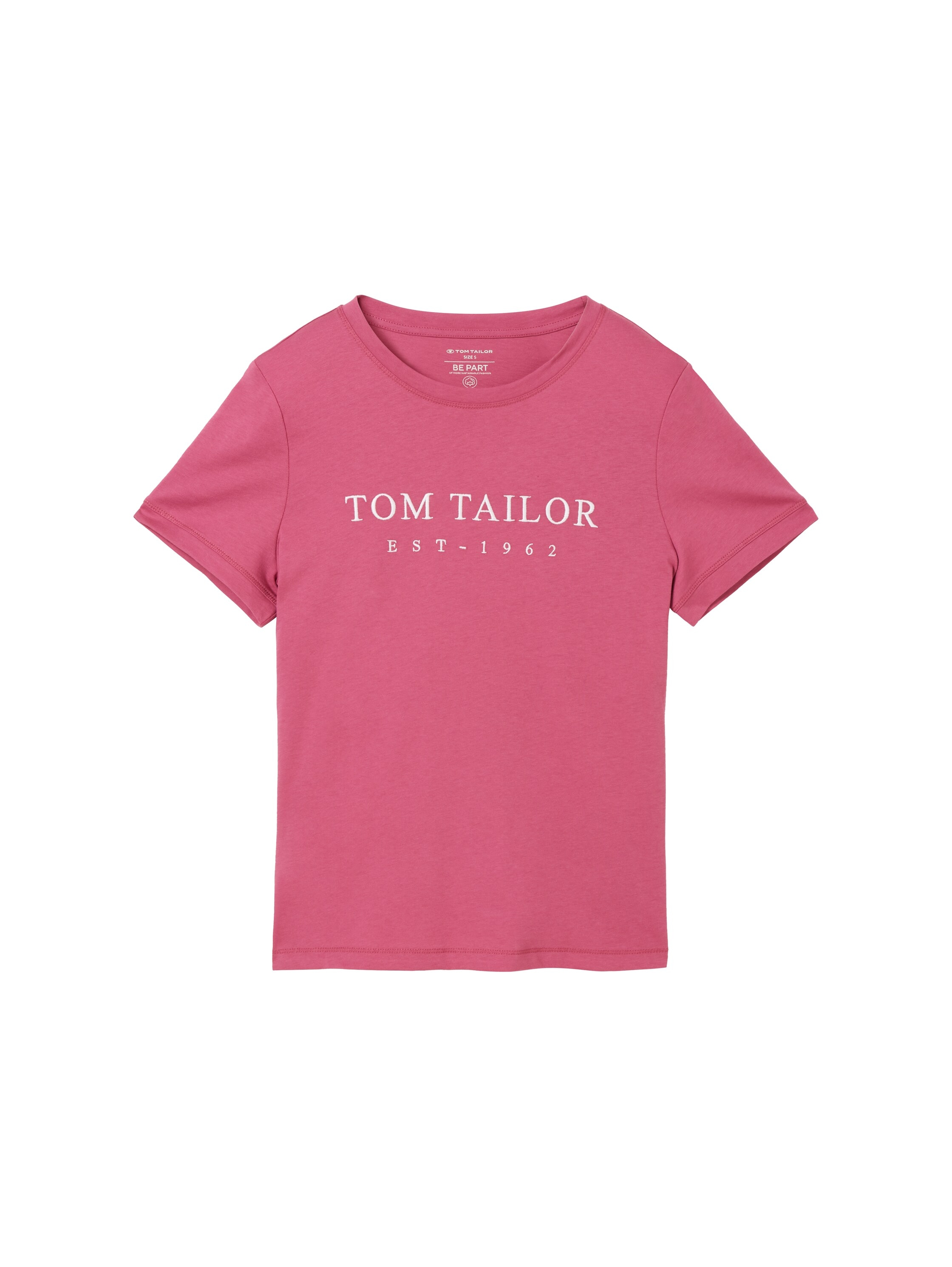 TOM TAILOR Print-Shirt, mit Logo Stickerei