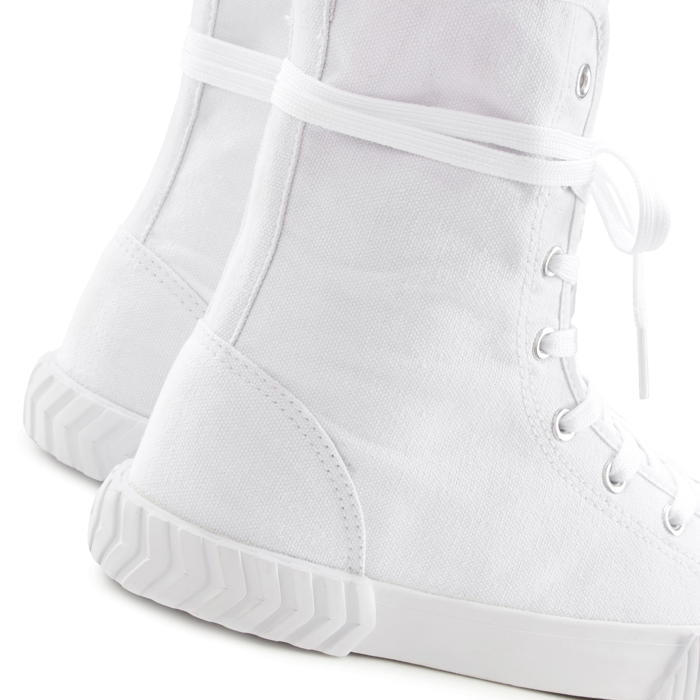 LASCANA Stiefelette, im Combat Look, High Top Sneaker, Schnürschuh, Textil-Boots