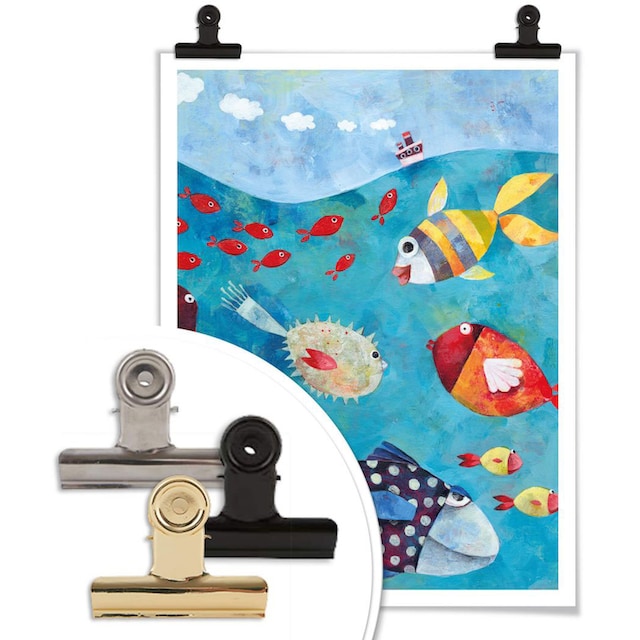 Fische Poster, Wall-Art im Fisch Poster Wandposter | Wandbild, Bild, & online Wandbilder kaufen (1 »Märchen St.), Jelmoli-Versand Meer«, Meeresfrüchte,