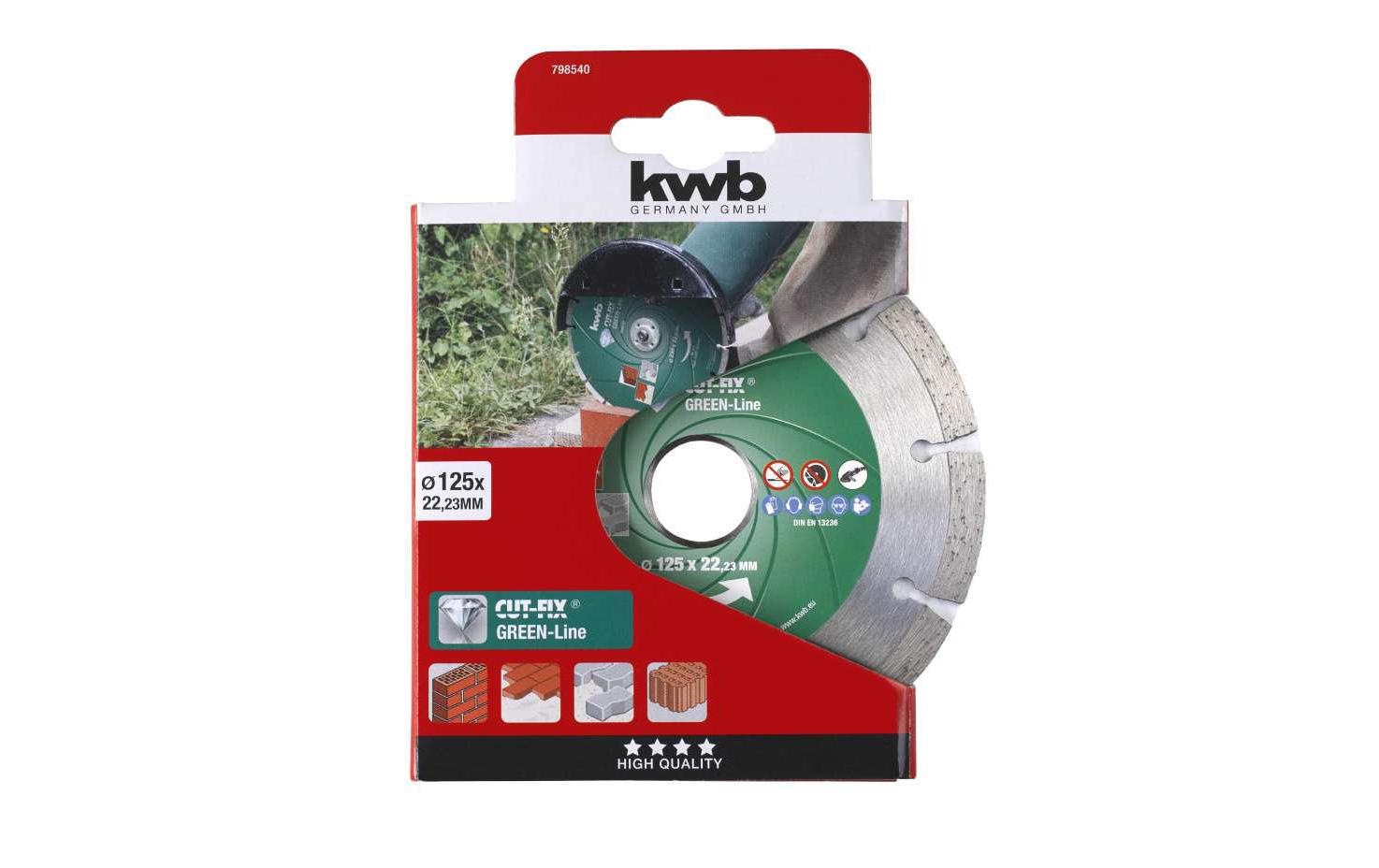 kwb Diamanttrennscheibe »Trennscheibe Green-Line Diamant 125mm«