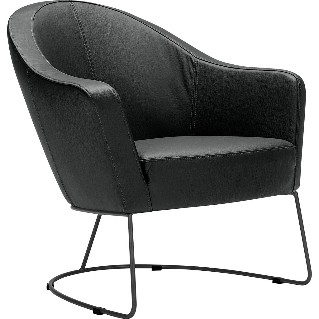 LOVI Loungesessel »Grape«, Metallrahmen grau, Sitzfläche in Formschaum für luftiges Sitzgefühl
