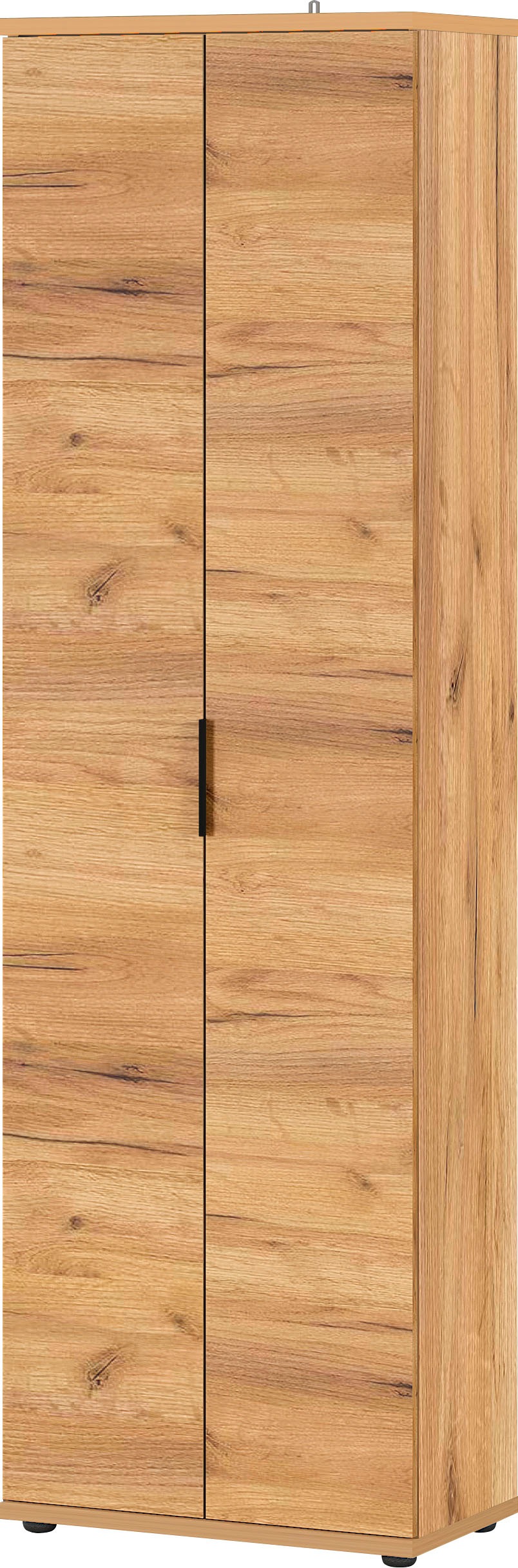 GERMANIA Garderobenschrank "Fremont" Breite: 59 cm, Metallgriffe, verstellb. Böden, ausziehb. Kleiderstange