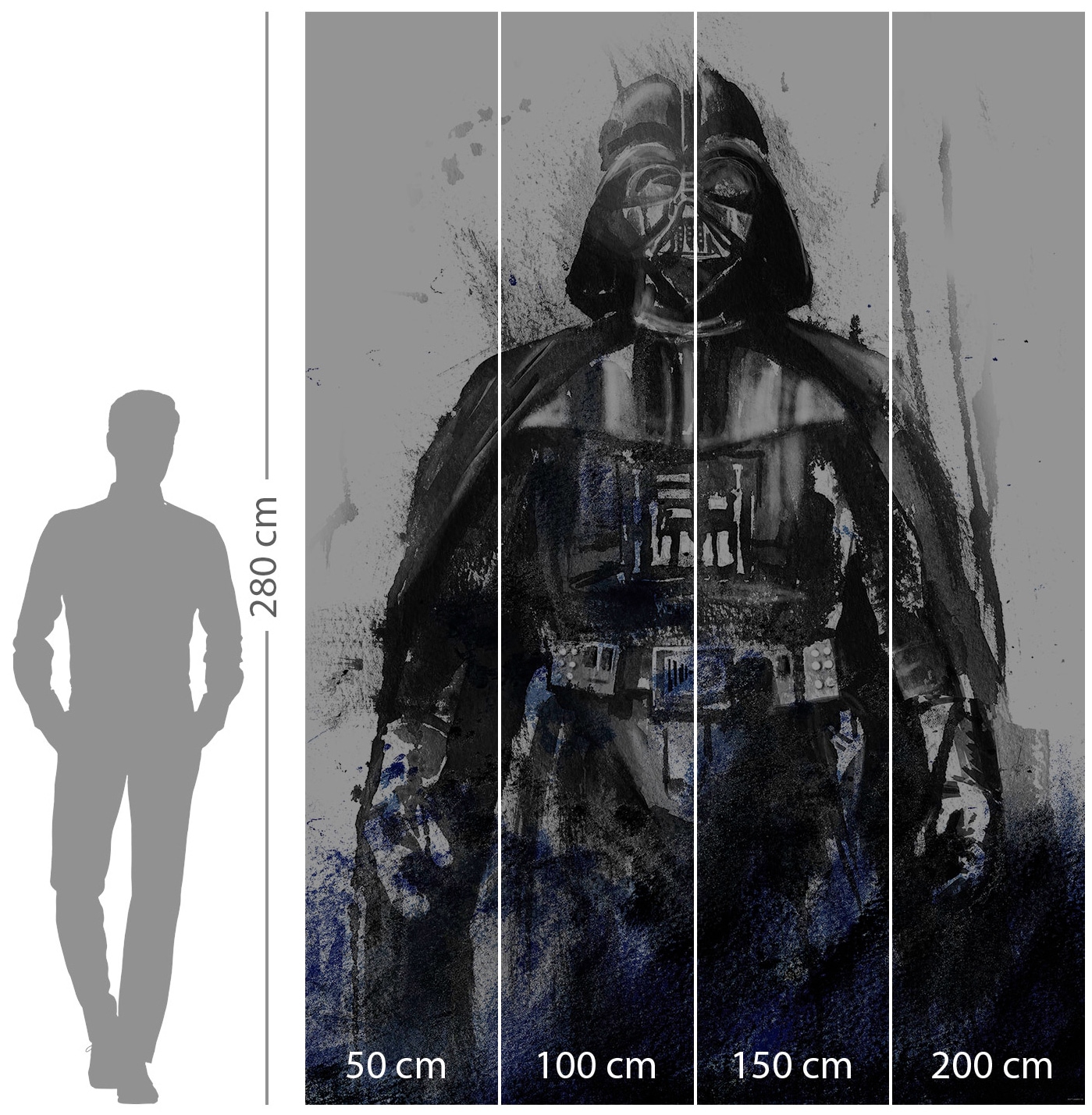 ✵ Komar Vliestapete »Star Wars Watercolor Vader«, 200x280 cm (Breite x Höhe)  online entdecken | Jelmoli-Versand
