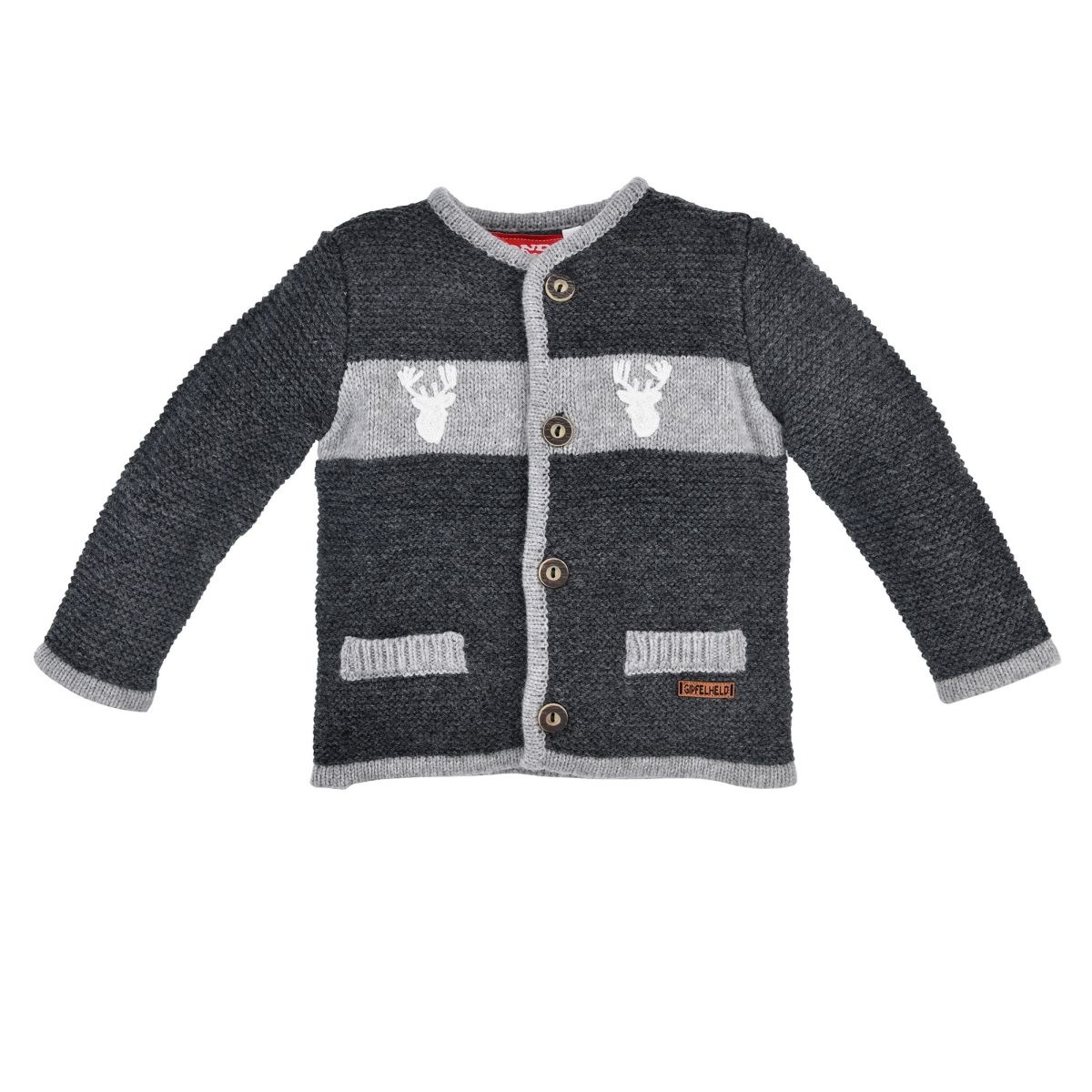 BONDI Trachtenstrickjacke, Kinder, mit Knöpfen in Hornoptik kaufen