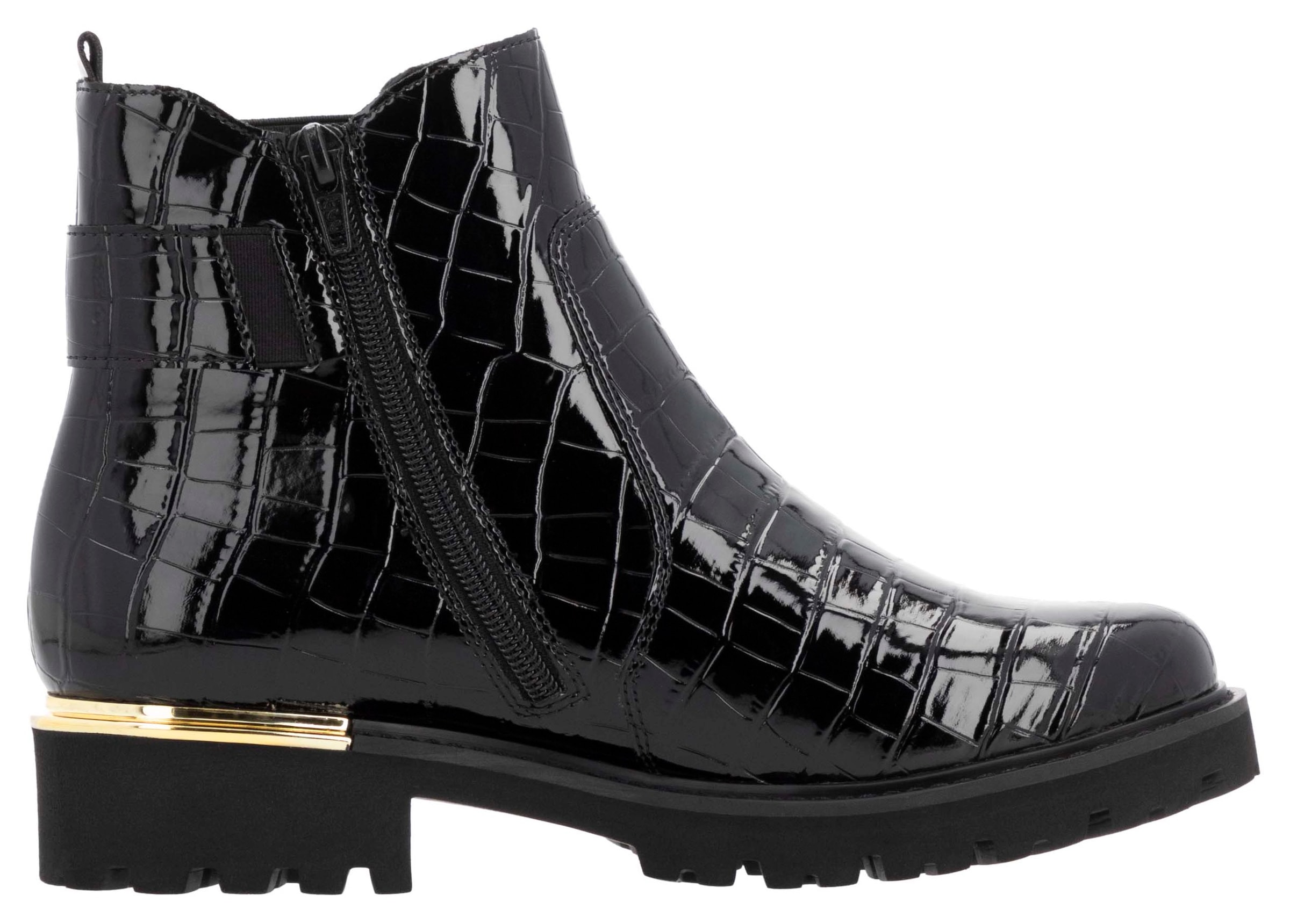 Remonte Chelseaboots, Blockabsatz, Boots, Stiefelette mit praktischem Innen-Reissverschluss