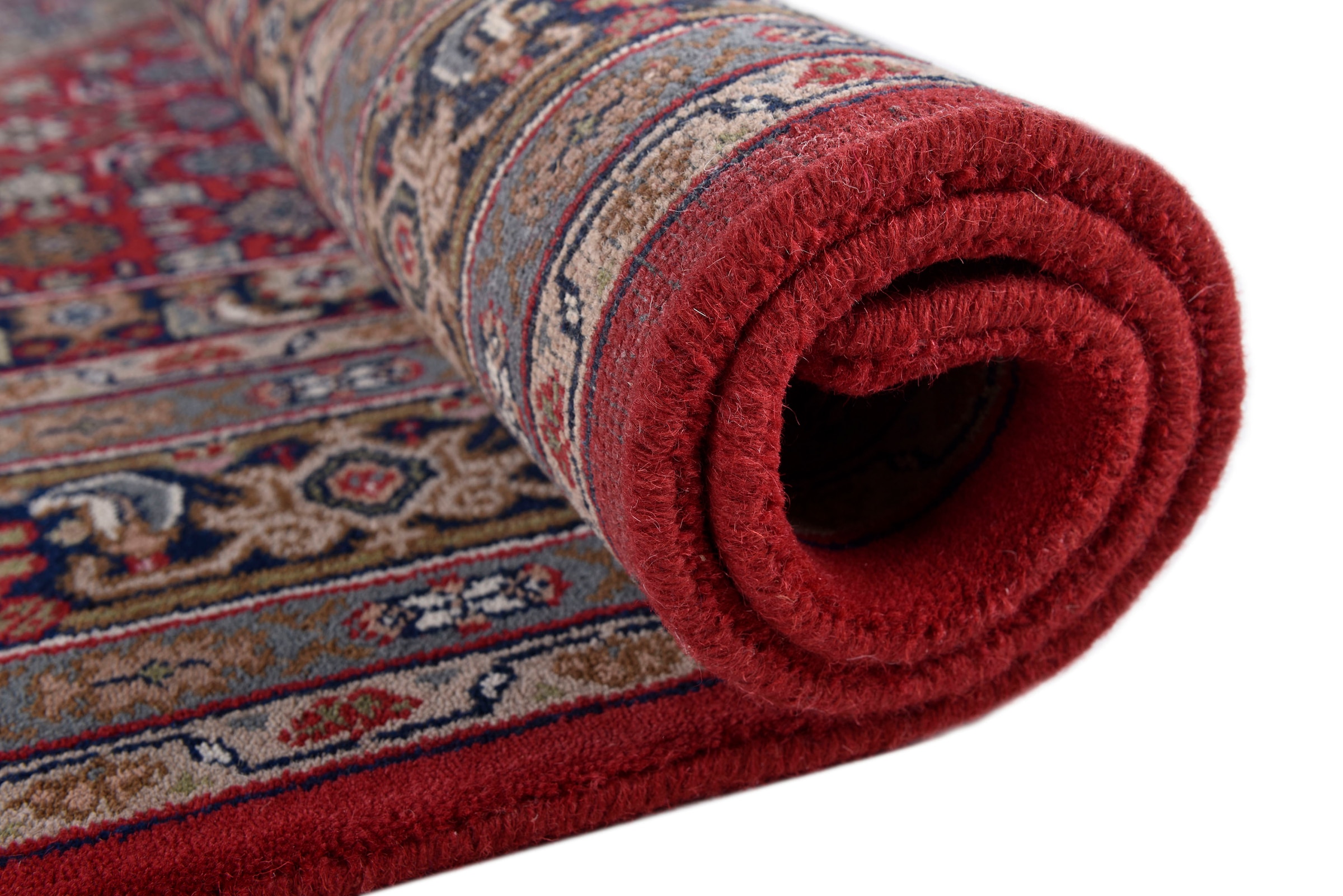THEKO Orientteppich »Benares Bidjar«, rund, 12 mm Höhe, reine Wolle, handgeknüpft, mit Fransen