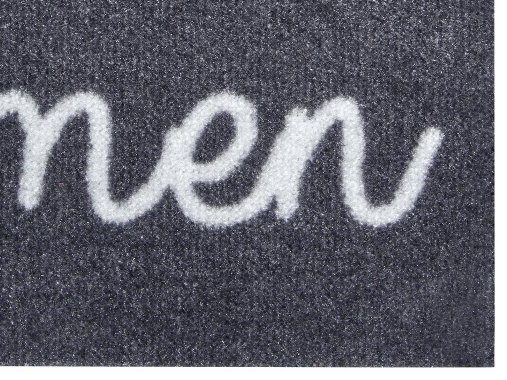 HANSE Home Fussmatte »Willkommen Herz, Türmatte«, rechteckig, 7 mm Höhe, Herz Motiv, mit Spruch, Schrift, Robust, Rutschhemend, Waschbar