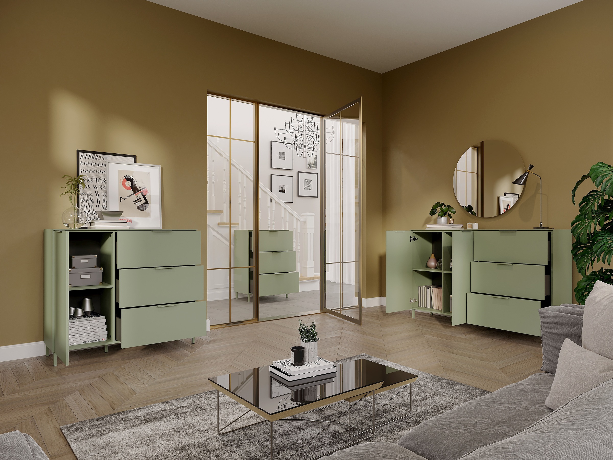 Tchibo - Sideboard »Savoca« - 151x40x98cm - taupe -