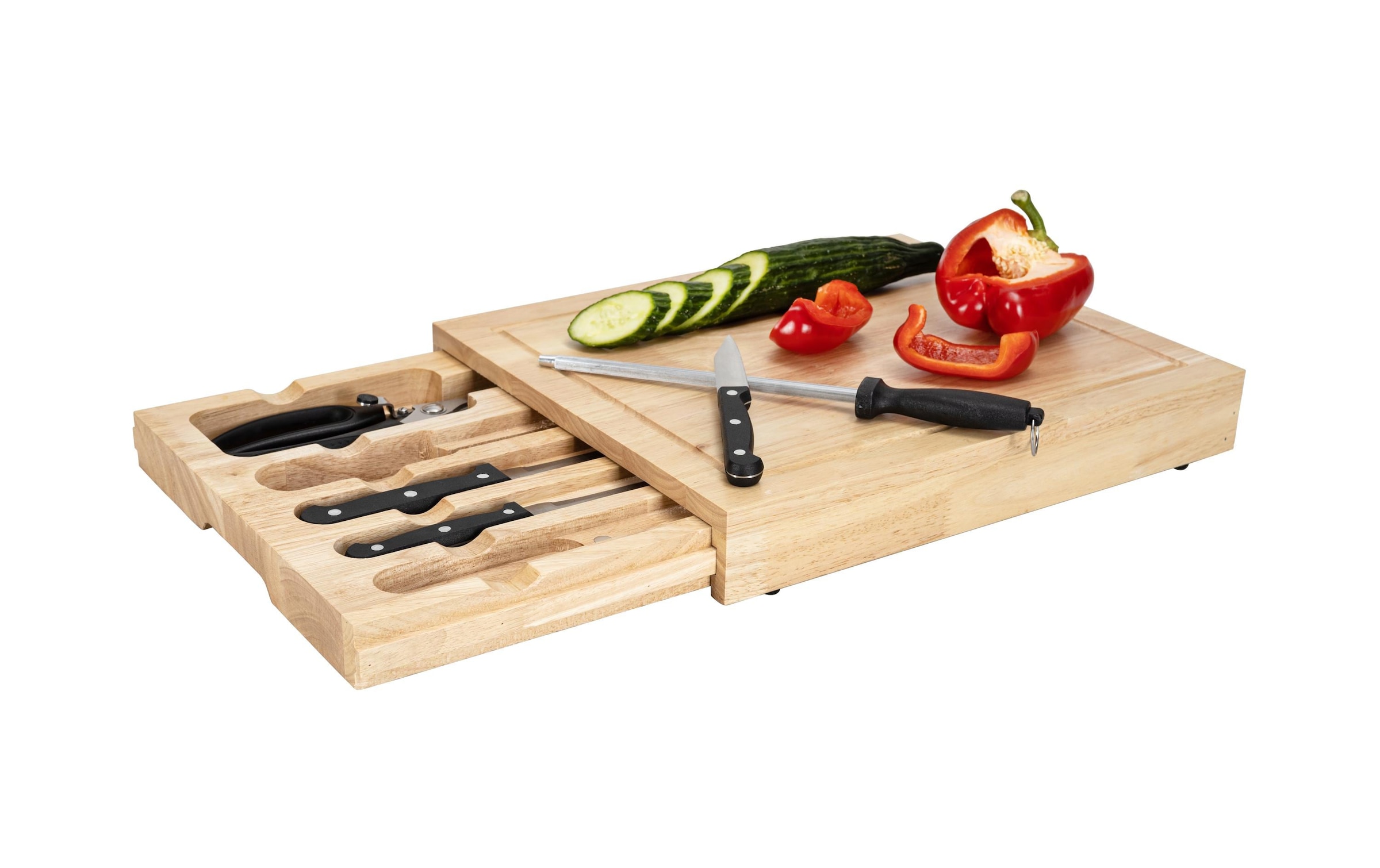 Nouvel Messer-Set »Grill-Messerset«, (6 tlg.), Holzart: Gummibaum