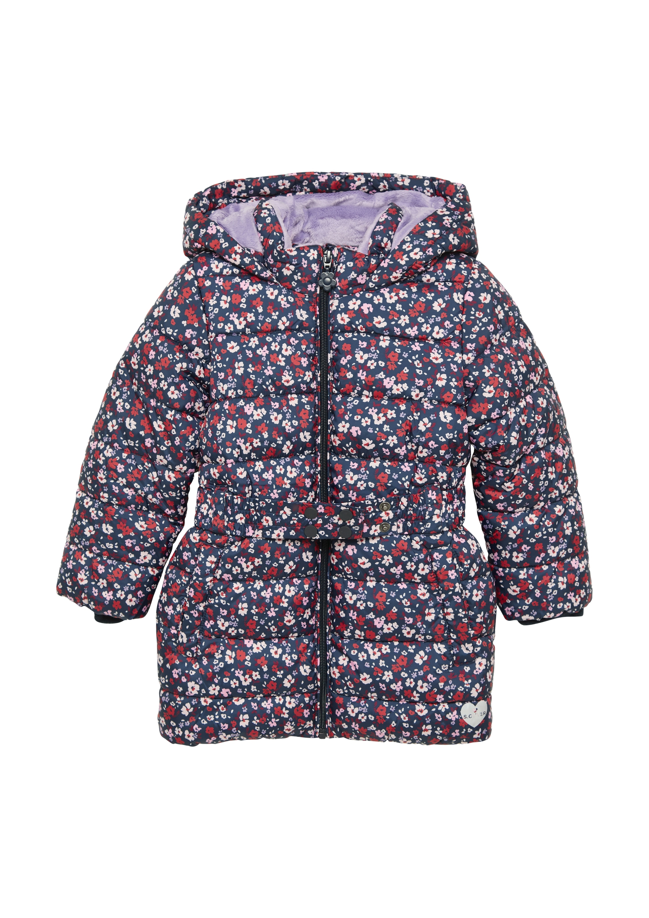 Outdoorjacke, mit Kapuze, mit All-Over Print und Kapuze