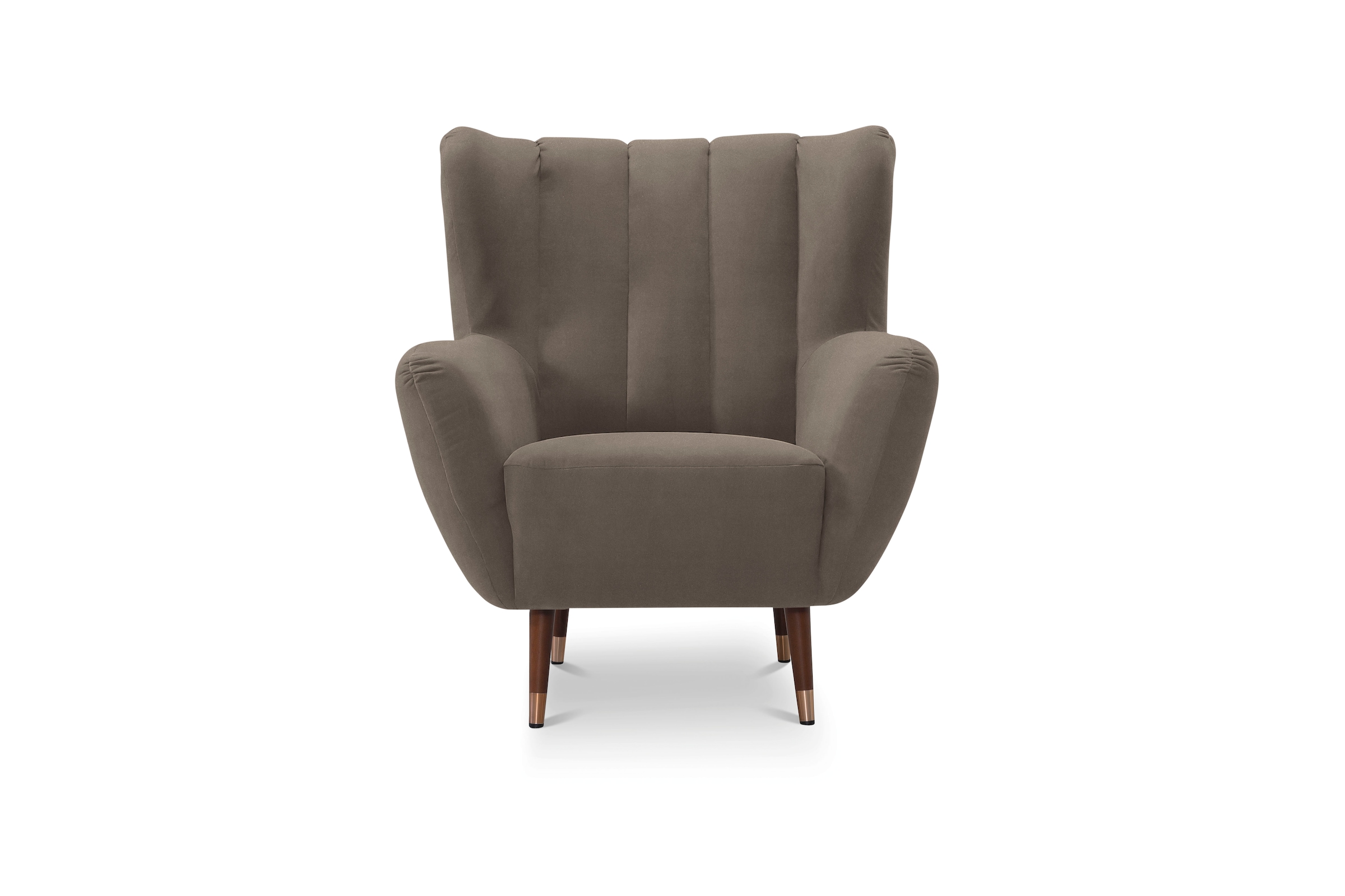 exxpo - sofa fashion Sessel »Polly, Ohrensessel, Loungesessel«, bequem mit hoher Rückenlehne, hohe Füsse, hochwertige Bezüge