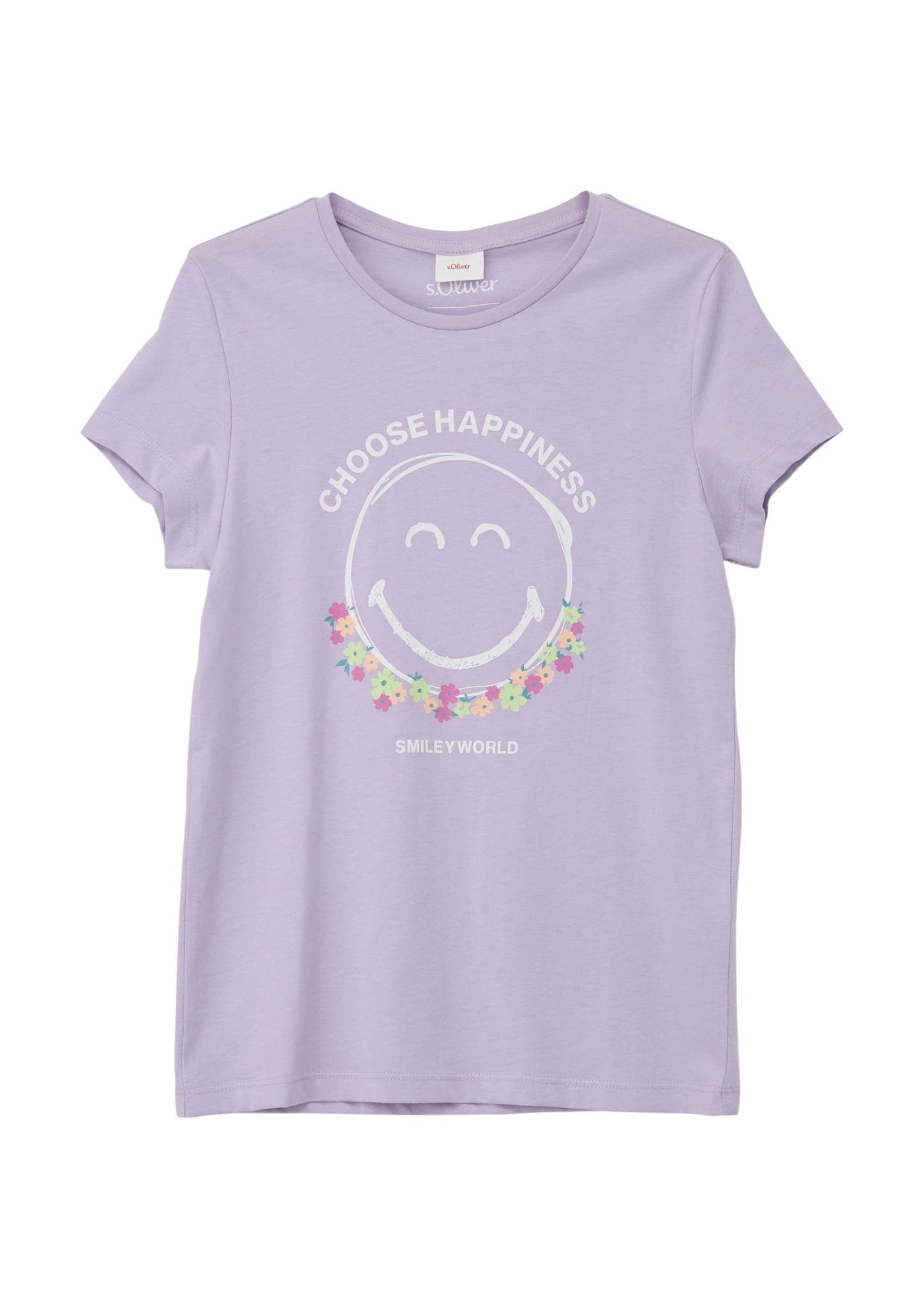 T-Shirt, mit Smiley®-Frontprint