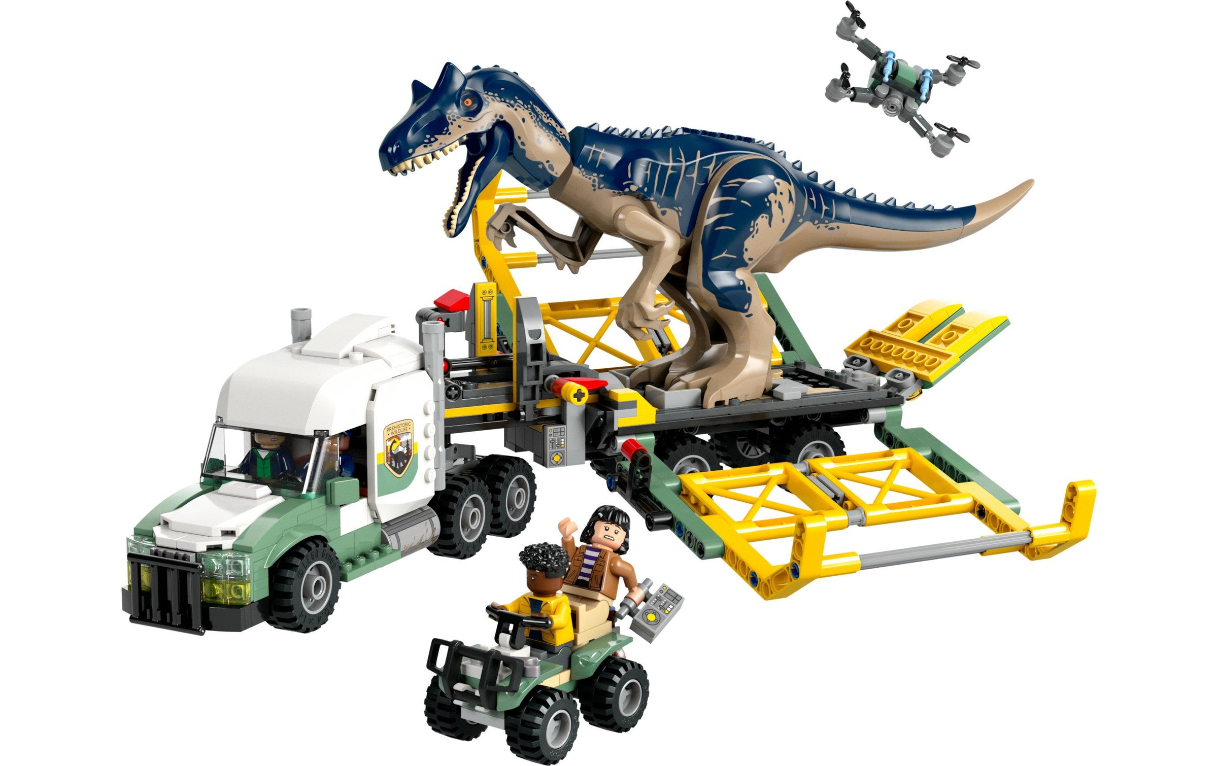 LEGO® Konstruktionsspielsteine »Jurassic World Allosaurus-Transporter 76966«, (588 St.)