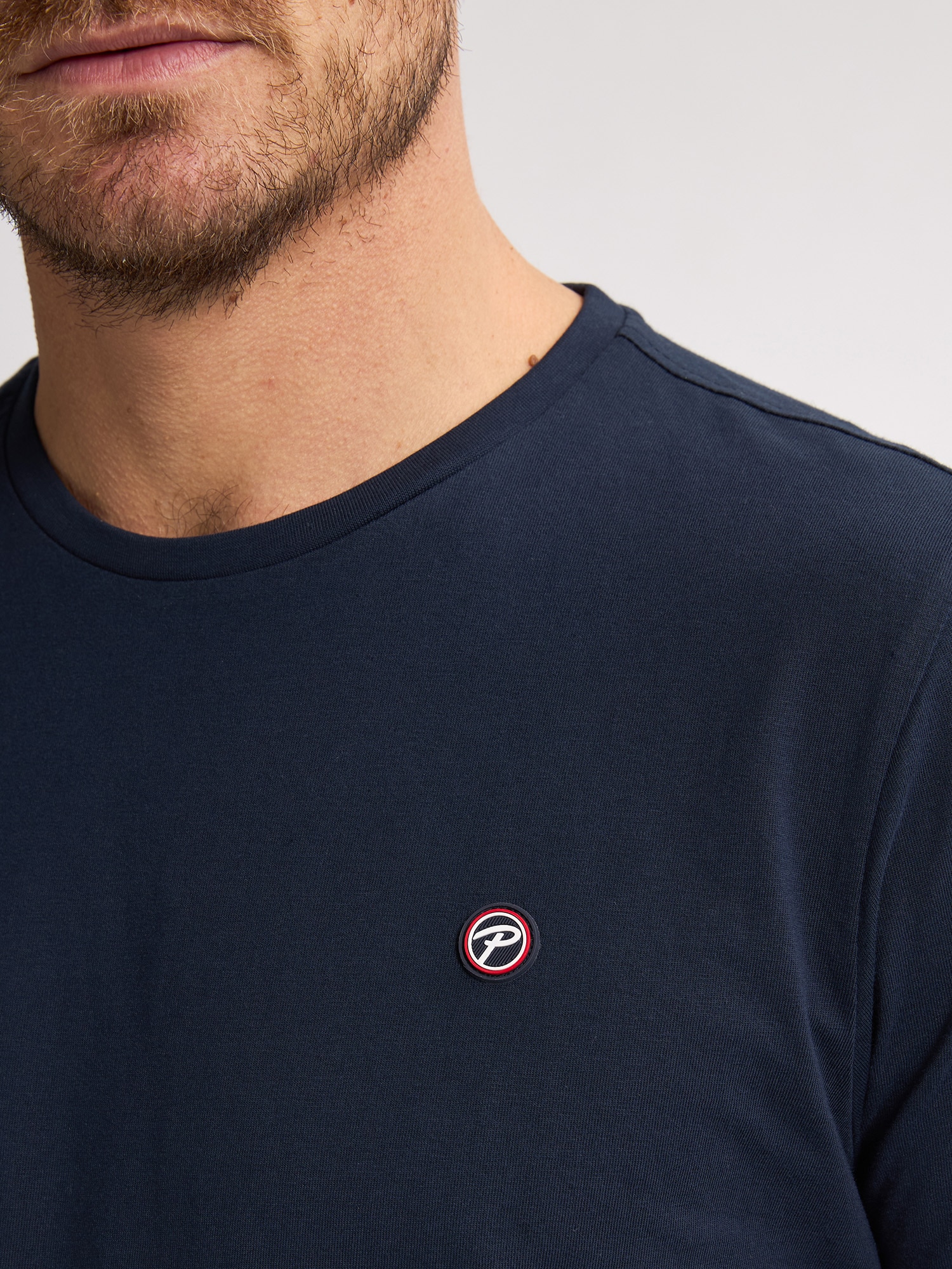 Petrol Industries Rundhalsshirt, mit Logo Stickerei