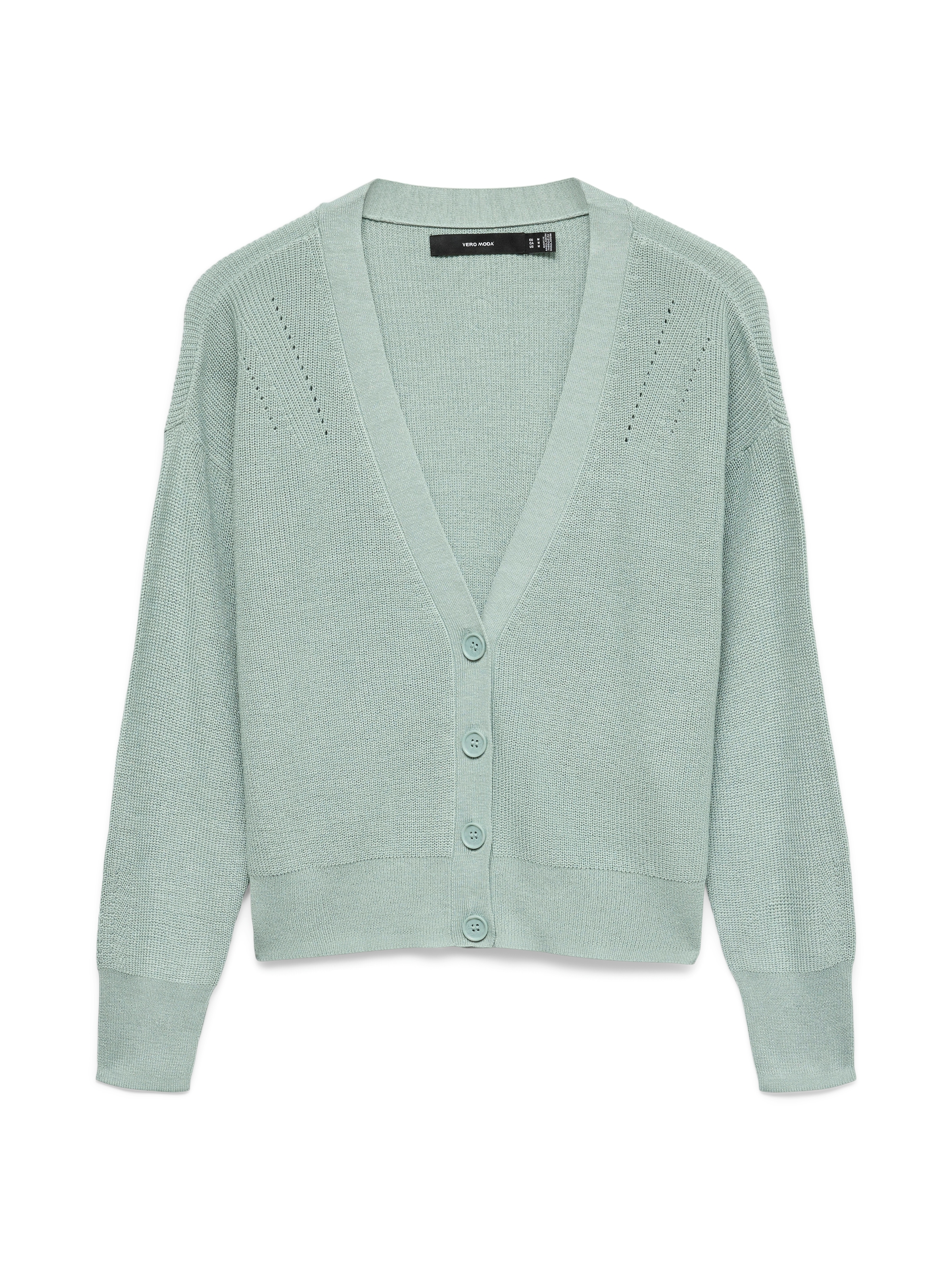 Vero Moda Strickjacke »VMNEWLEXSUN LS SHORT V-NECK CAR GA NOOS«