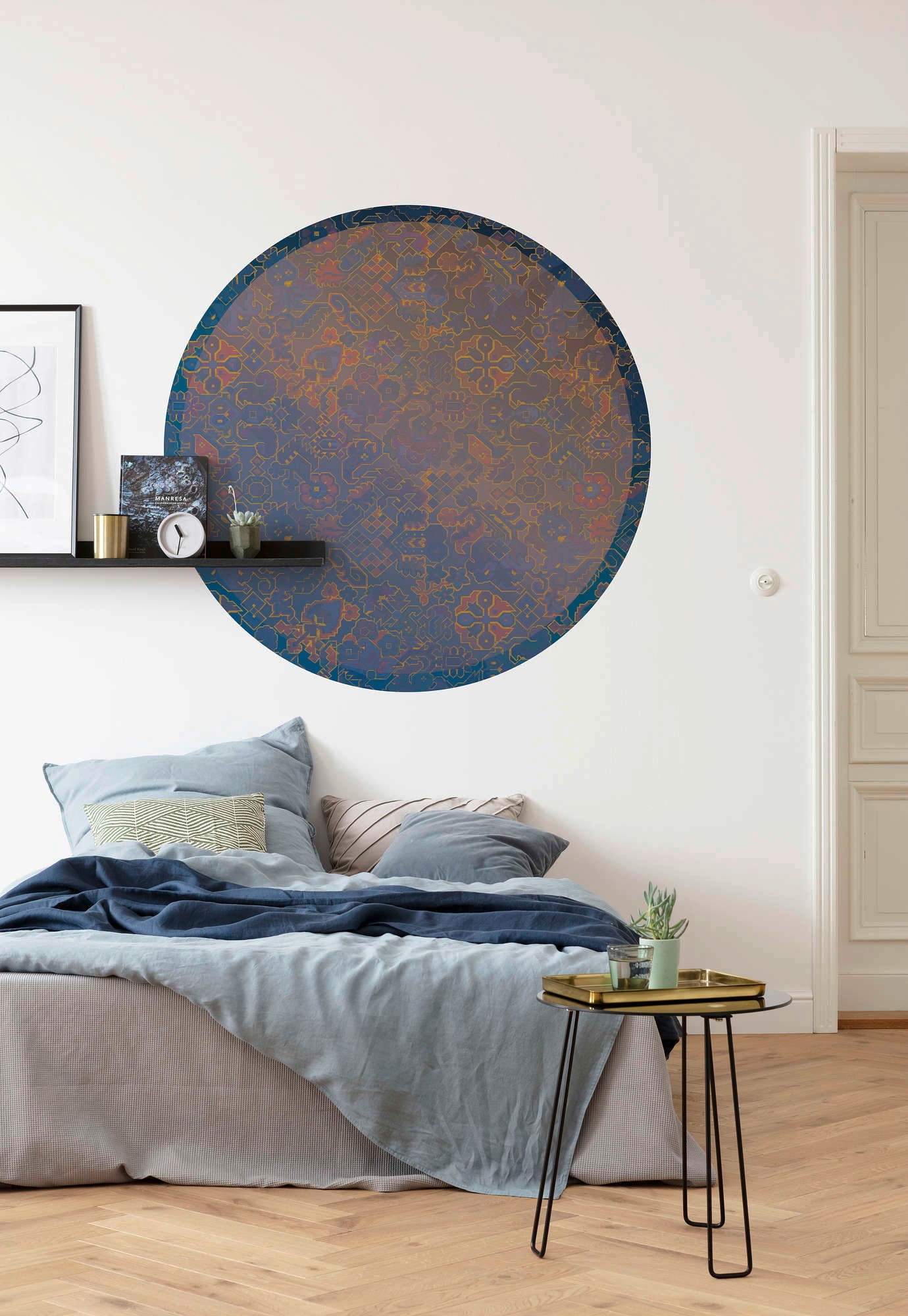 Komar Vliestapete »Vlies selbstklebend - Ornament - Grösse 125 x 125 cm«, bedruckt, Wohnzimmer, Schlafzimmer
