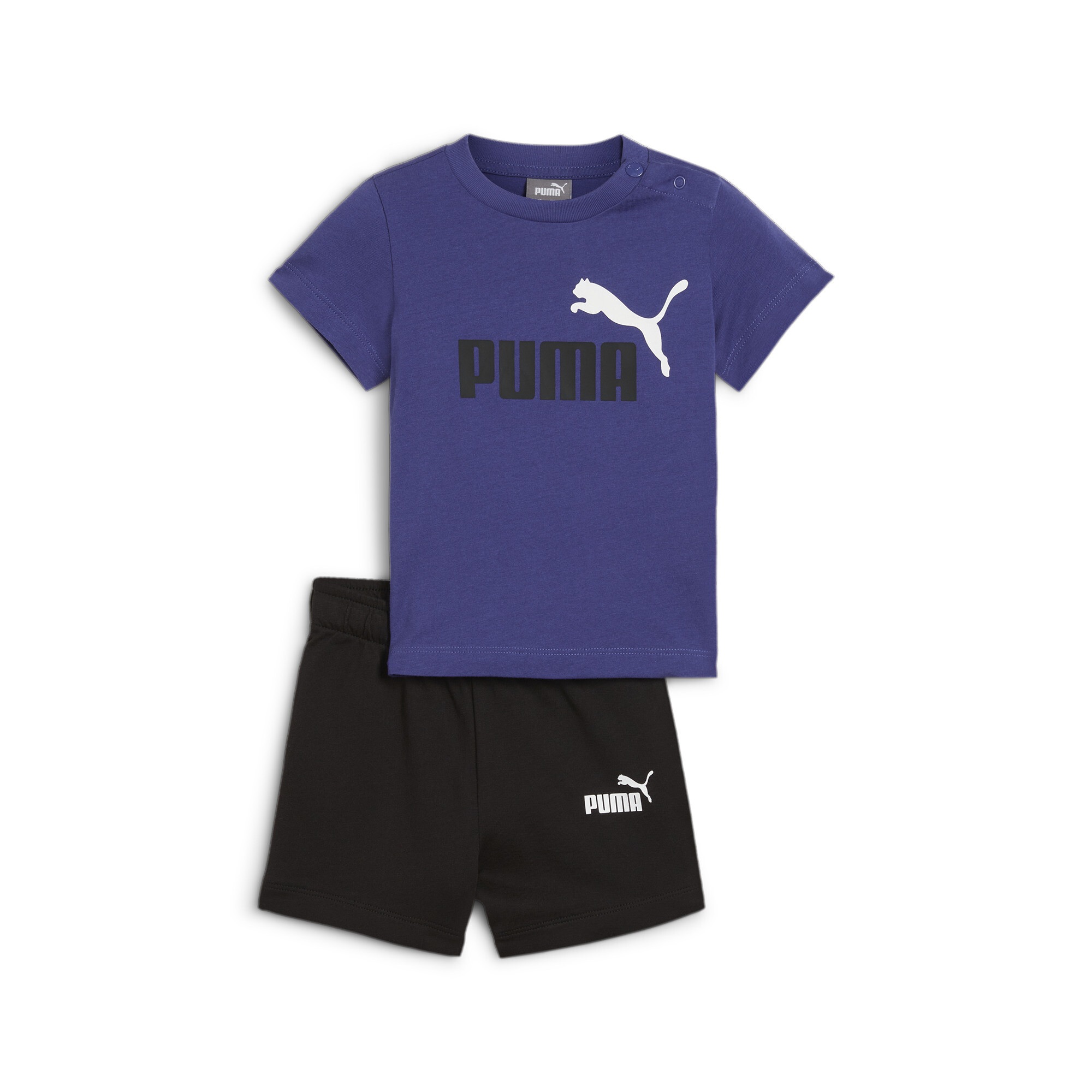 PUMA Trainingsanzug »MINICATS TEE & SHORTS SET« 2 Stk. Set aus zwei Teilen, aus Baumwolle, reguläre Passform