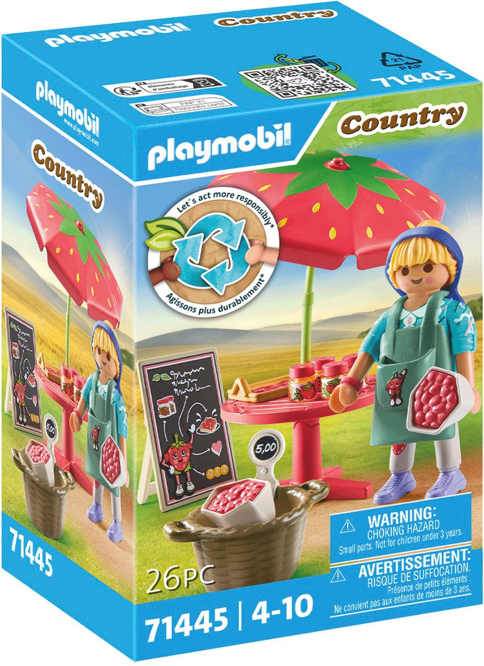 Playmobil® Konstruktions-Spielset »Marmeladenstand (71445), Country«, (26 St.), teilweise aus recyceltem Material; Made in Europe