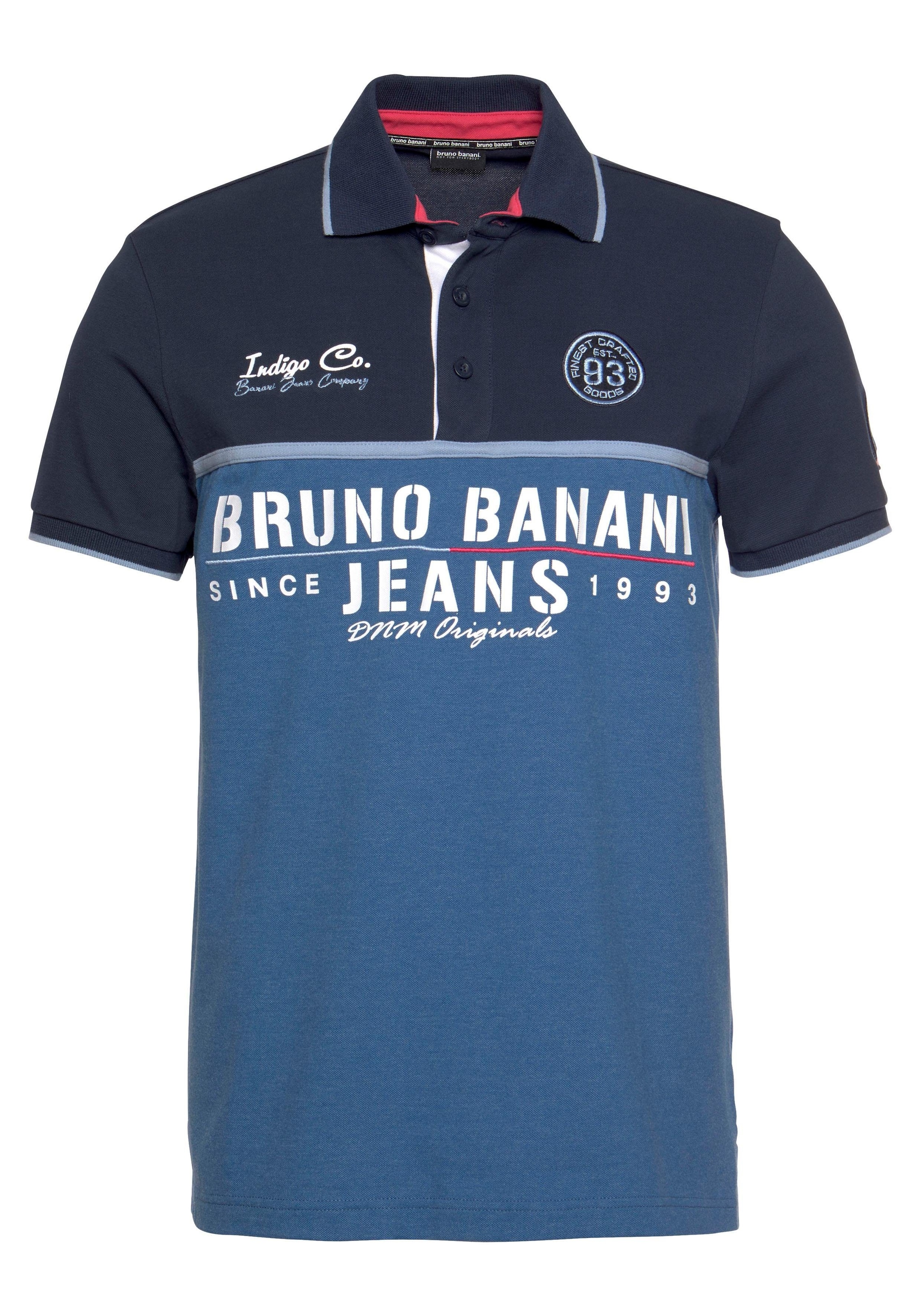 Bruno Banani Poloshirt, Kurzarm, körpernahe Passform, mit Polokragen