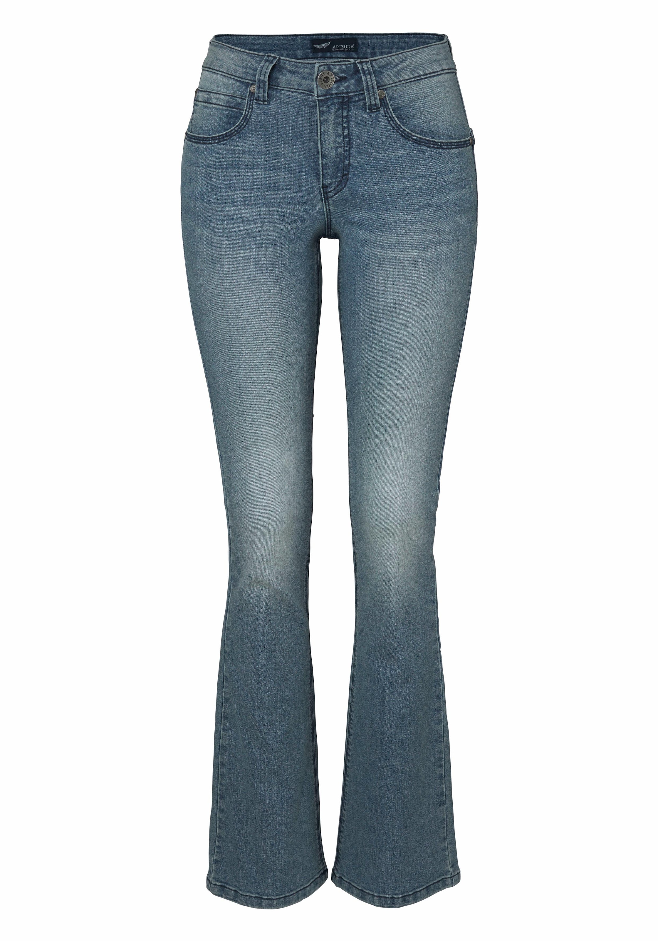 Arizona Bootcut-Jeans »Shaping«, Mid Waist