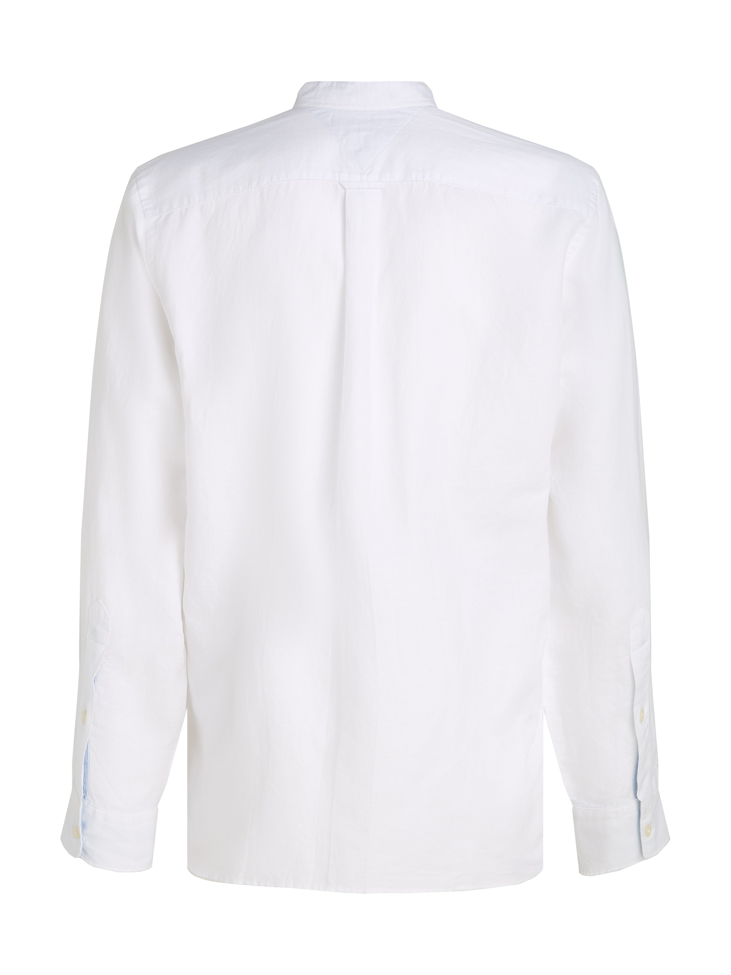 Tommy Hilfiger Langarmhemd »LINEN BLEND MAO COLLAR SHIRT«