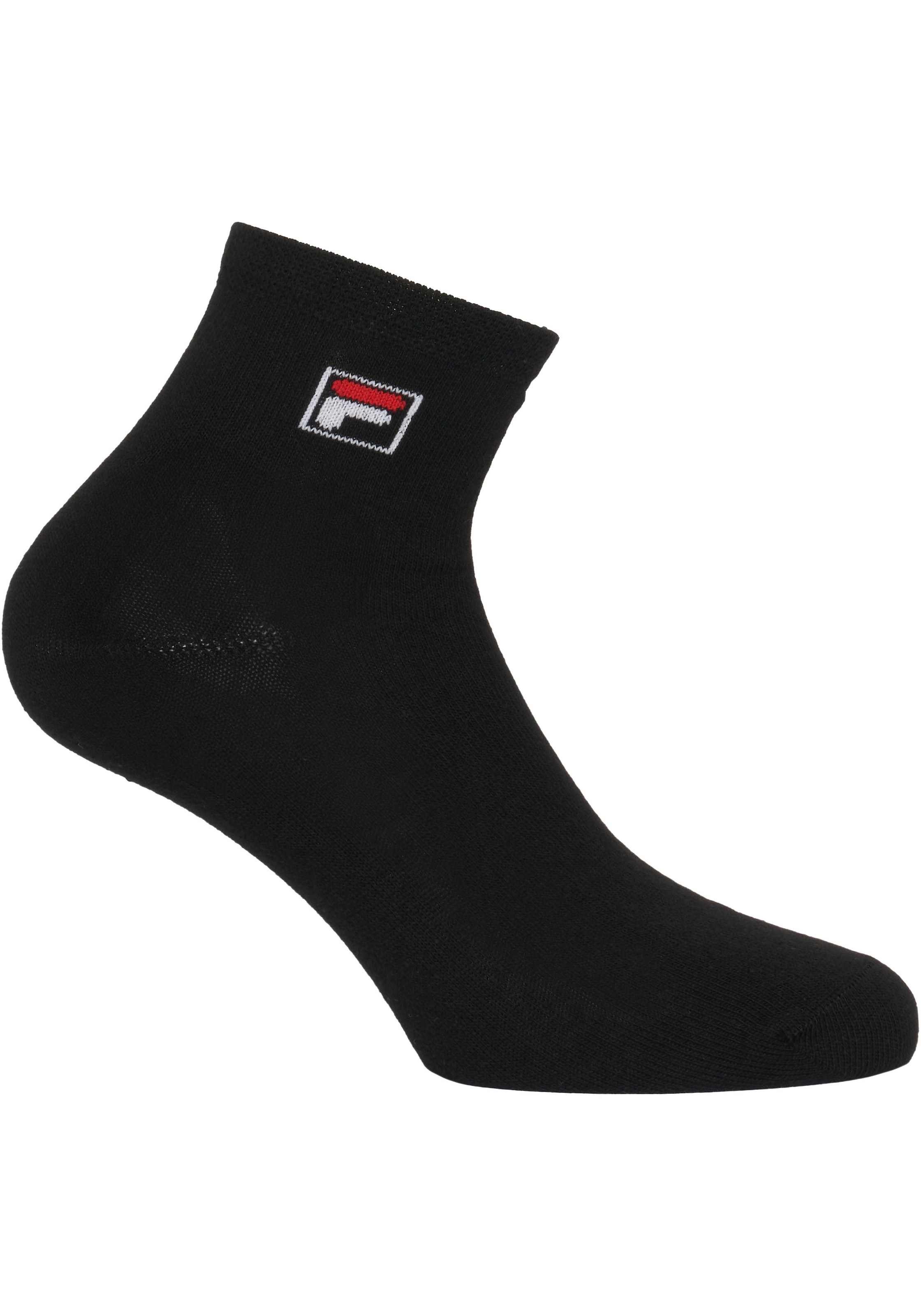 Fila Kurzsocken, (3er Pack), mit eingestrickem Logo