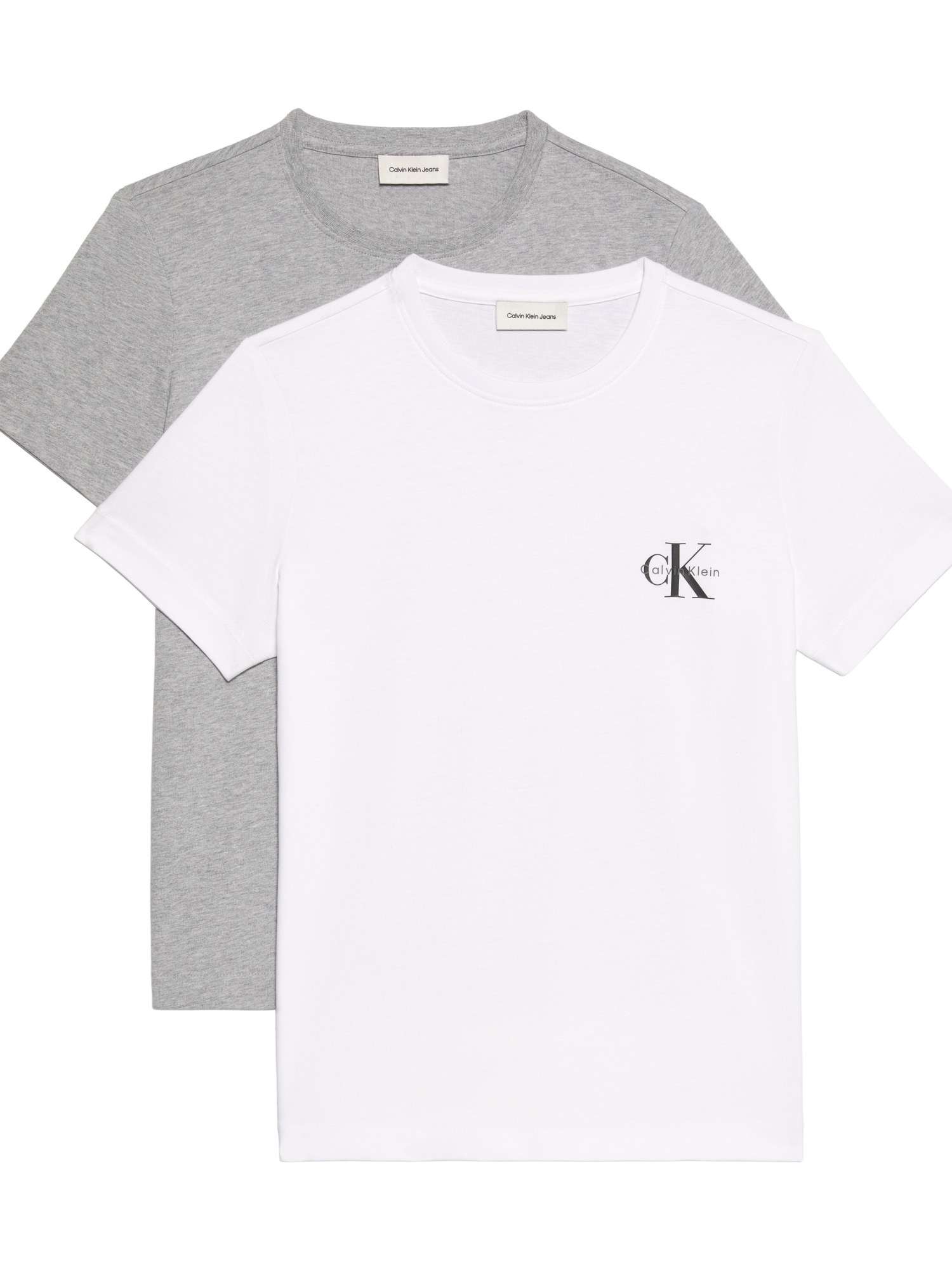 Calvin Klein Jeans T-Shirt »A- Logo CN 2 Pack Tee« Packung, 2er-Pack, 2 Stk. Mit Rundhalsausschnitt