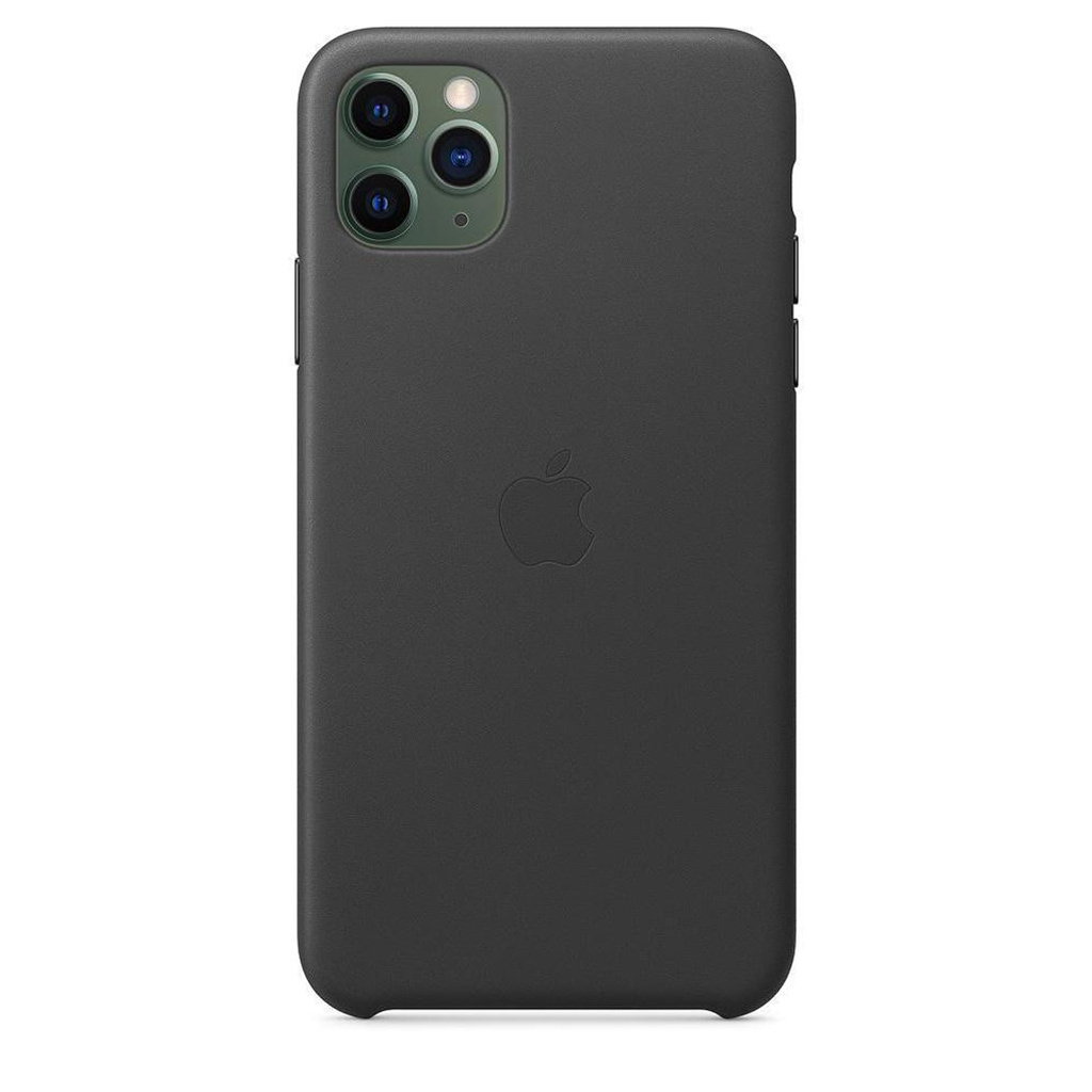 Apple Smartphone-Hülle »Appe iPhone 11 PM Leder Case Black«, MX0E2ZM/A