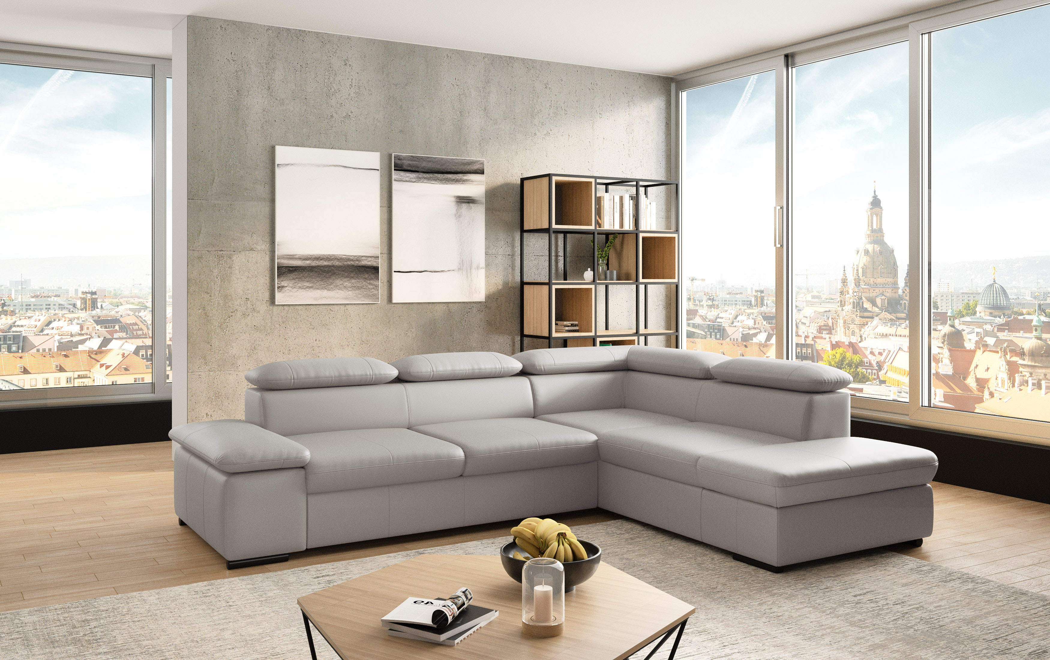 sit&more Ecksofa "Alcudia L-Form" mit Armteilverstellung, optional Kopfteilverstellung & Schlaffunktion