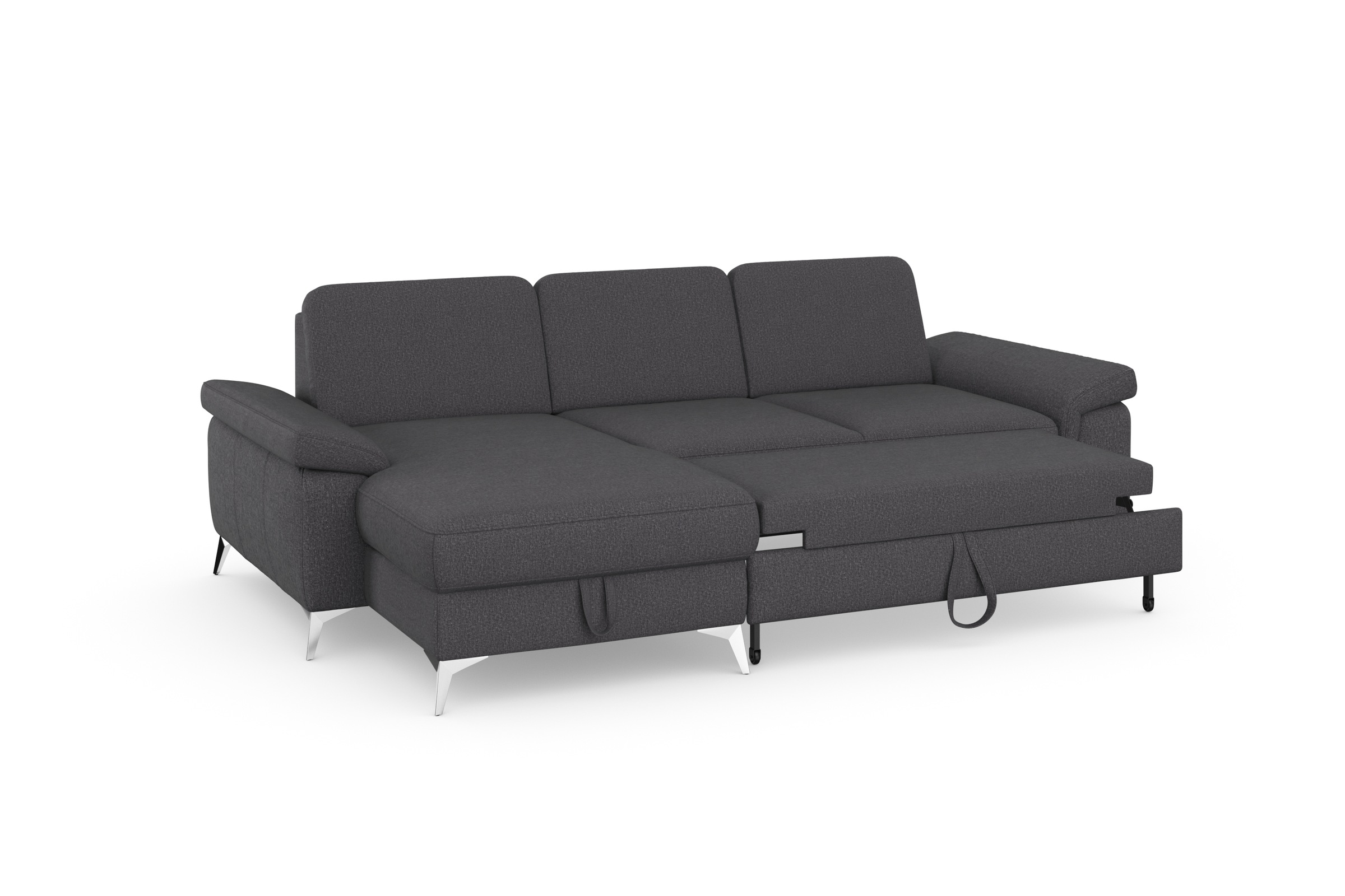 sit&more Ecksofa »Padua L-Form«, inklusive Sitztiefenverstellung, Armteilfunktion und Federkern
