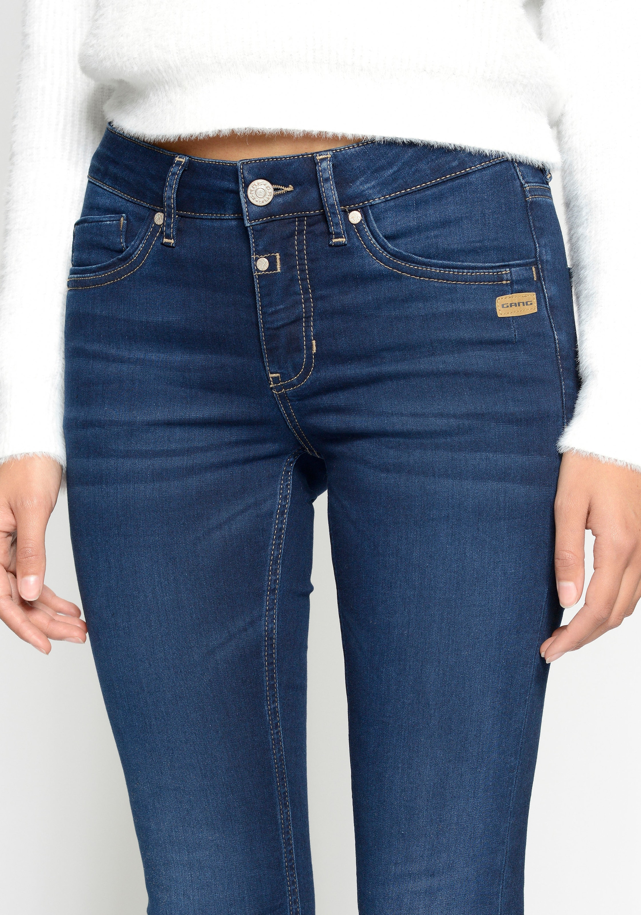 GANG Skinny-fit-Jeans »94LAYLA«, mit Used-Effekten