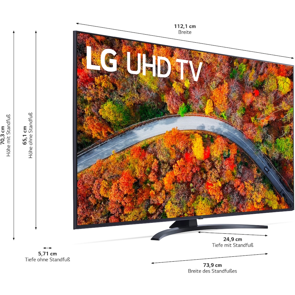 LG LCD-LED Fernseher »50UP81009LR«, 126 cm/50 Zoll, 4K Ultra HD, Smart-TV