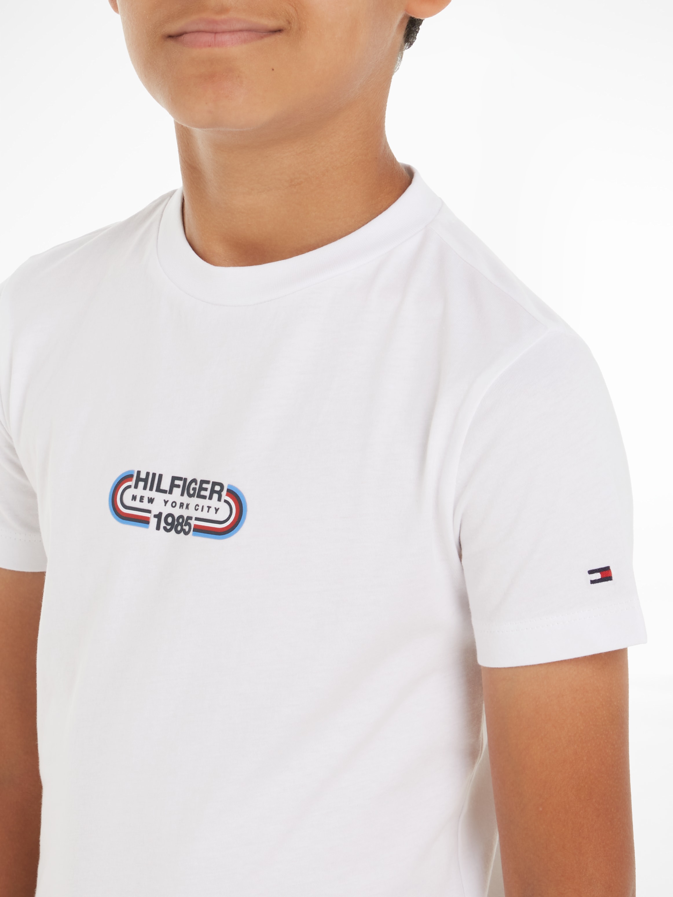 Tommy Hilfiger T-Shirt »HILFIGER TRACK TEE S/S«, Kinder bis 16 Jahre