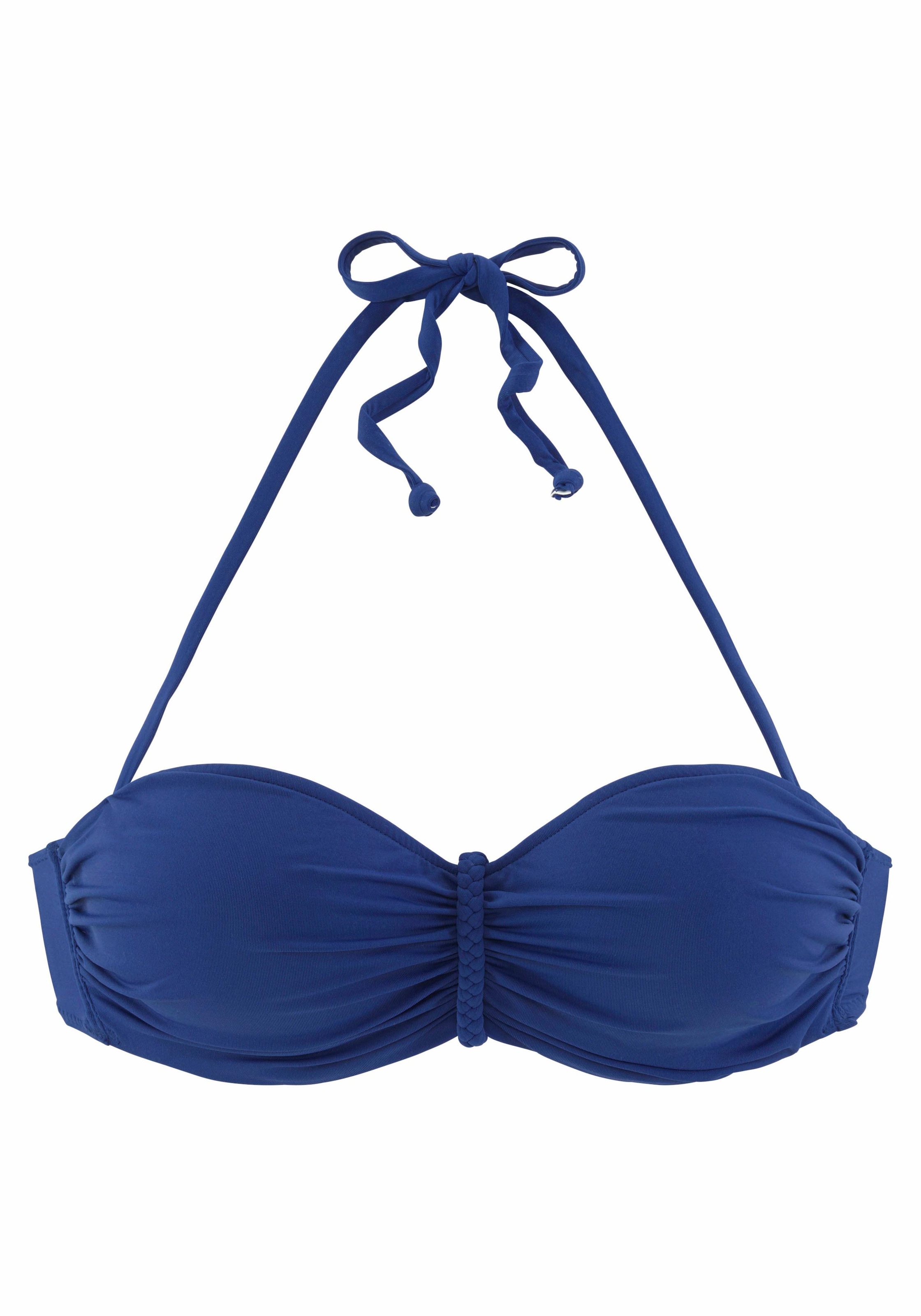 Buffalo Bügel-Bandeau-Bikini-Top »Happy«, mit geflochtenem Detail